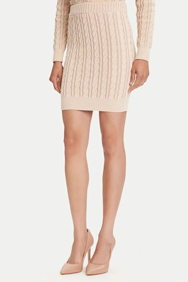 Guess Giselle Kadın Çok Renkli Kalem Triko Etek W5YD68Z3OU0-F0YH