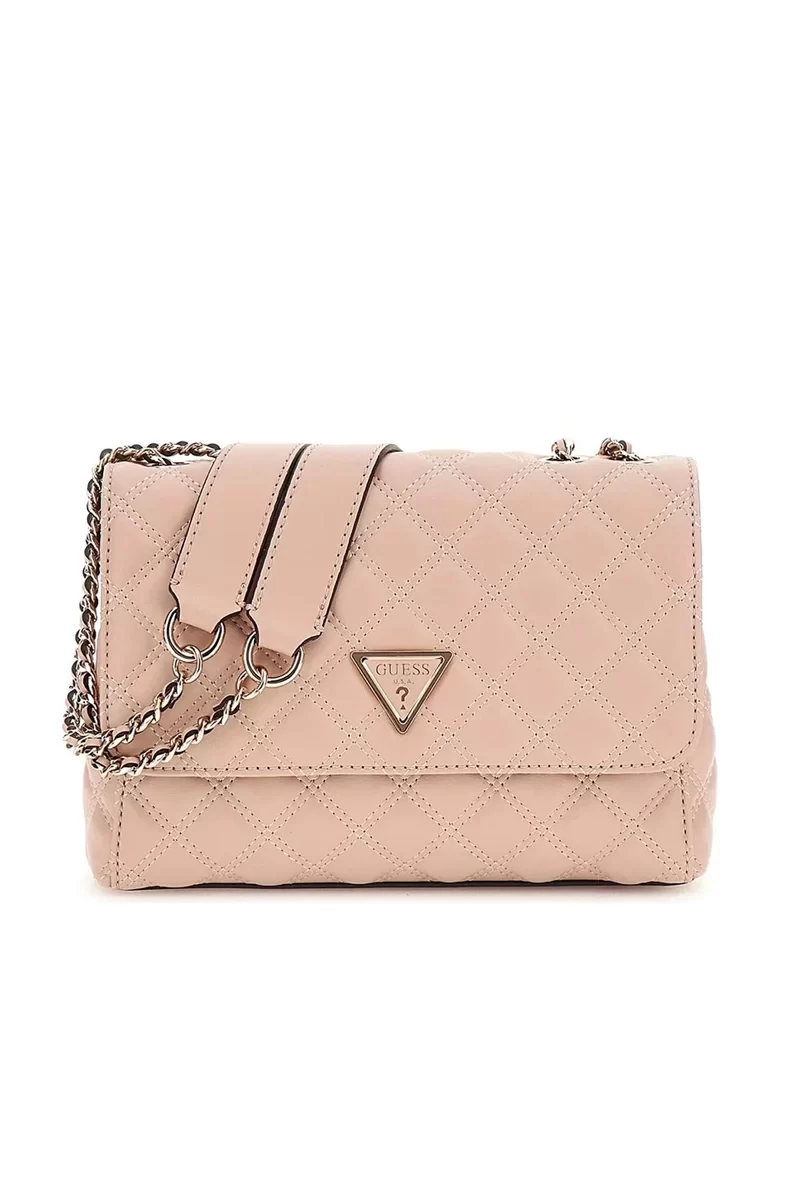Guess Gıully 2 Cmprtmnt Cnvrtble Flp Kadın Pembe Çapraz Çanta HWQG8748200-LBG