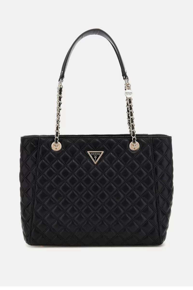 Guess GIULLY LARGE TOTE Kadın Siyah Omuz Çantası HWQG8748240-BLA
