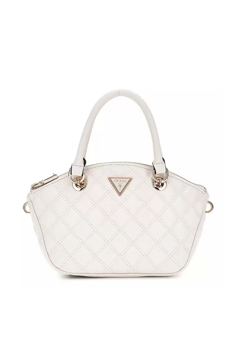 Guess Gıully Mını Satchel Kadın Beyaz Mini Çanta HWQG8748760-OFF