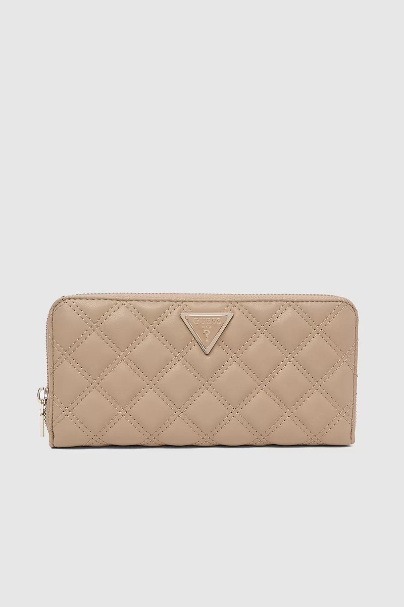 Guess GIULLY SLG LARGE ZIP AROUND Kadın Bej Cüzdan SWQG8748146-BEI