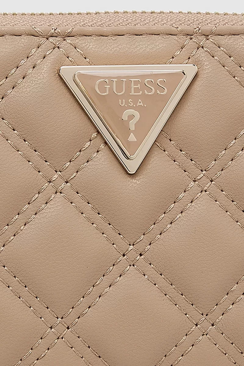 Guess GIULLY SLG LARGE ZIP AROUND Kadın Bej Cüzdan SWQG8748146-BEI