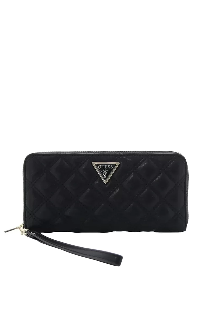 Guess GIULLY SLG LARGE ZIP AROUND Kadın Siyah Cüzdan SWQG8748146-BLA