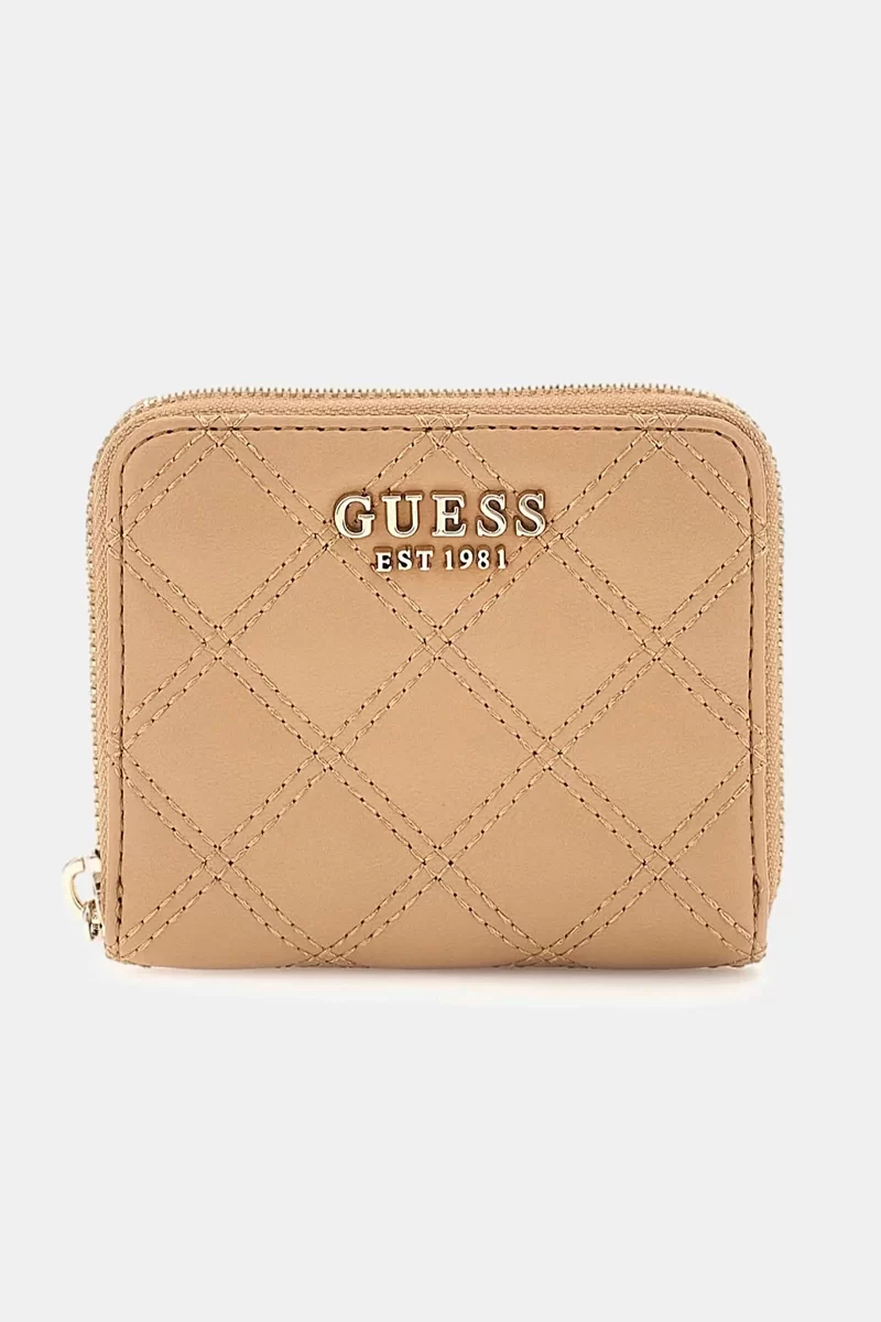 Guess GIULLY SLG SMALL ZIP AROUND Kadın Bej Cüzdan SWQG8748137-BEI