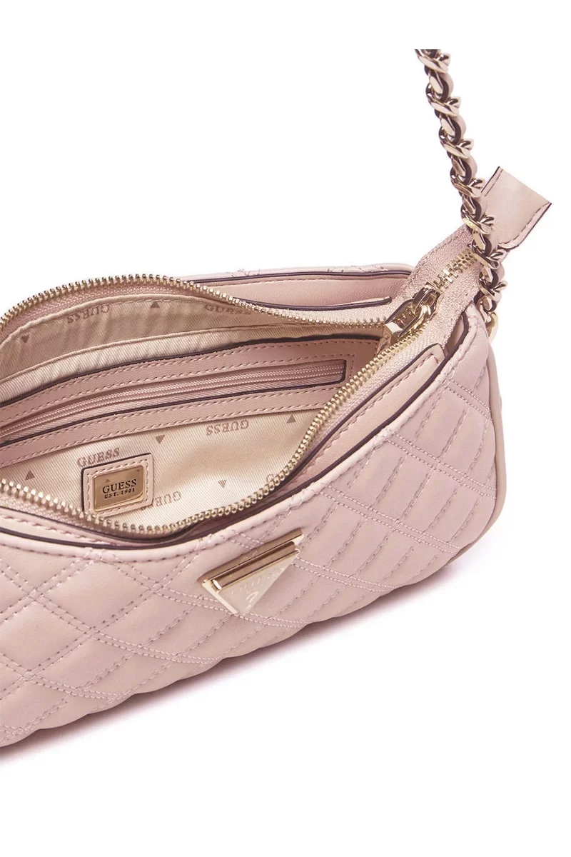Guess GIULLY TOP ZIP SHOULDER BAG Kadın Pembe Omuz Çantası HWQG8748160-LBG