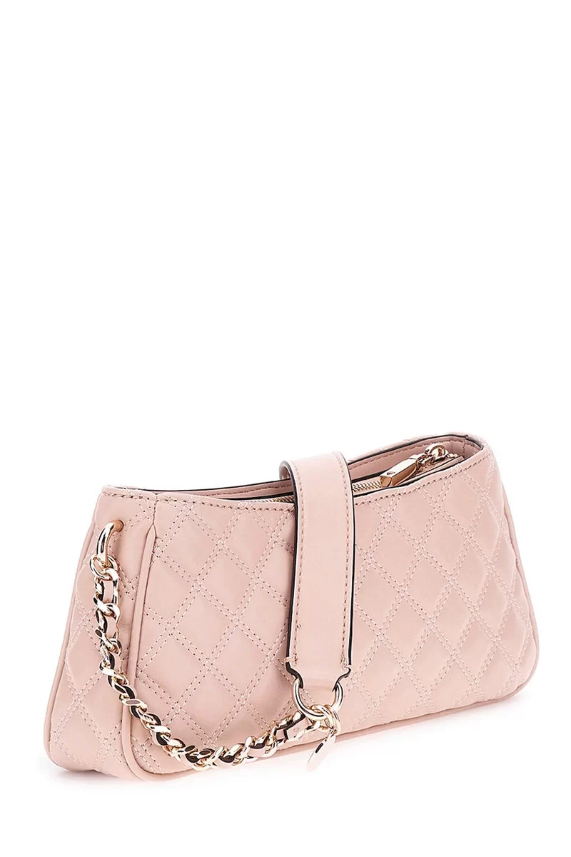 Guess GIULLY TOP ZIP SHOULDER BAG Kadın Pembe Omuz Çantası HWQG8748160-LBG