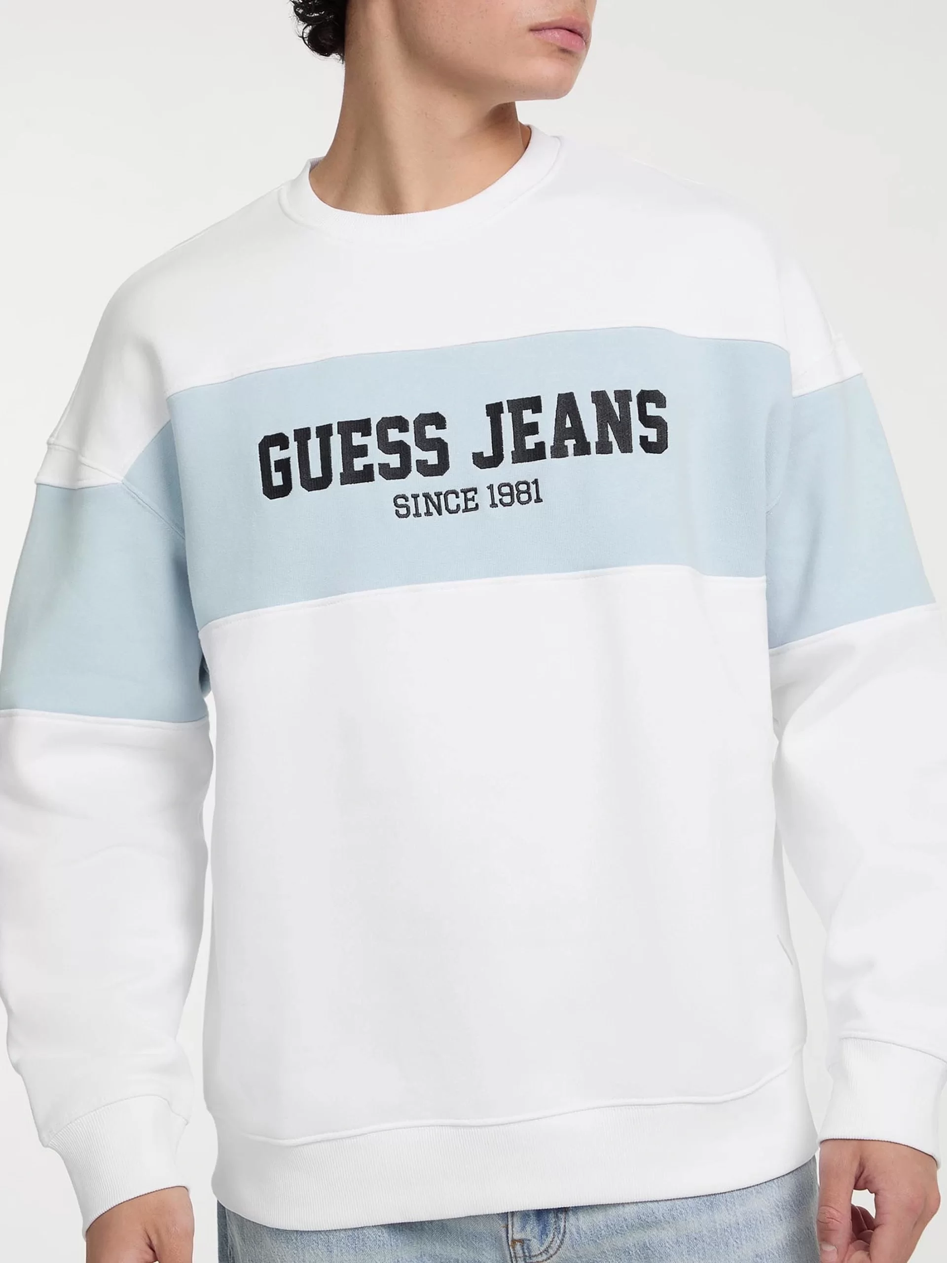 Guess Gj Cn Os Erkek Beyaz Sweatshirt M4BQ39K9V31-G011