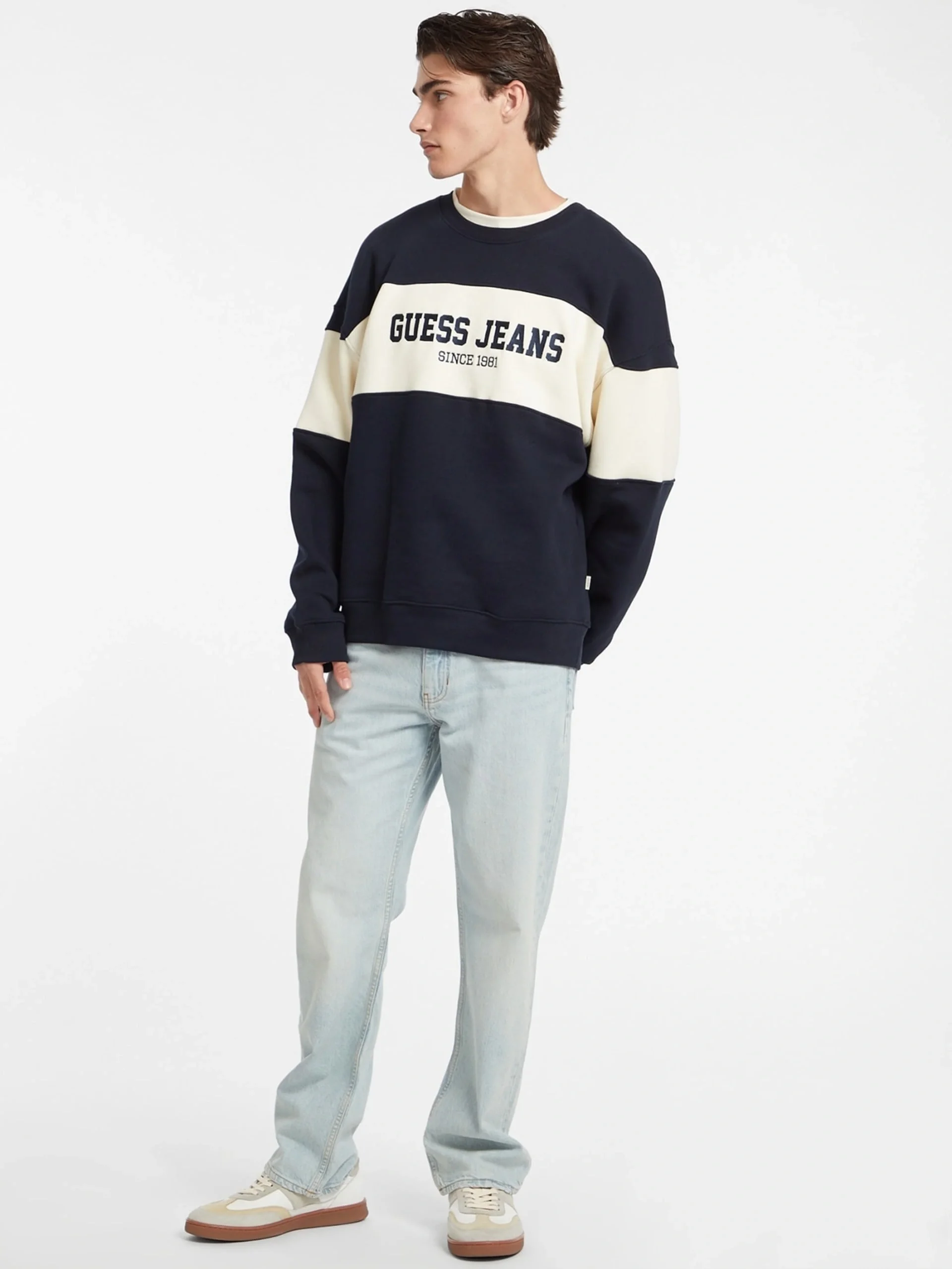 Guess Gj Cn Os Erkek Lacivert Sweatshirt M4BQ39K9V31-A71W