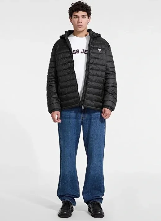 Guess Gj Hooded Erkek Siyah Mont M5RL99WHAB2-JBLK