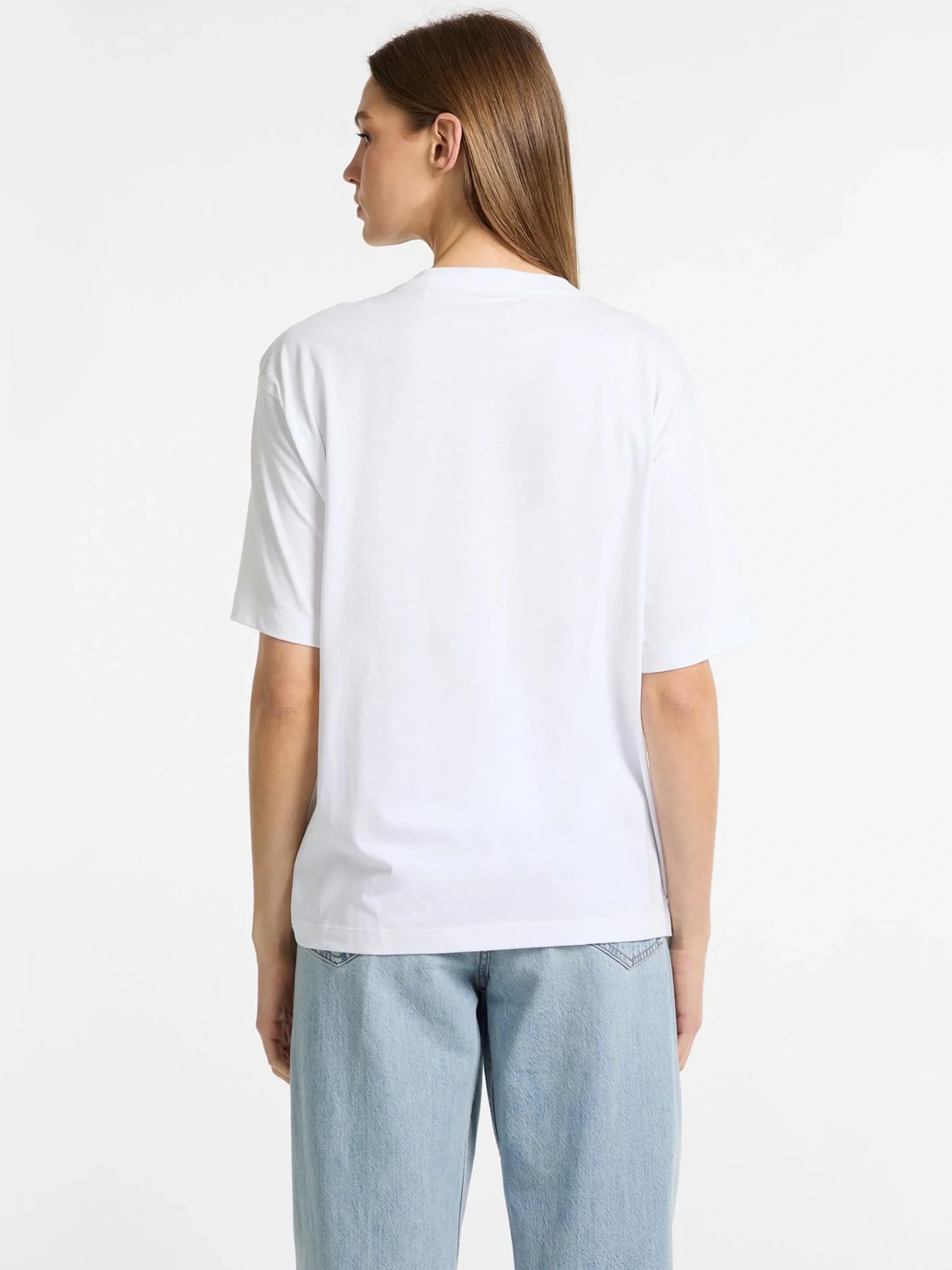 Guess Gj Ss Cn Os Kadın Beyaz Oversize Fit T-Shirt W4YI08K8HM0-G011
