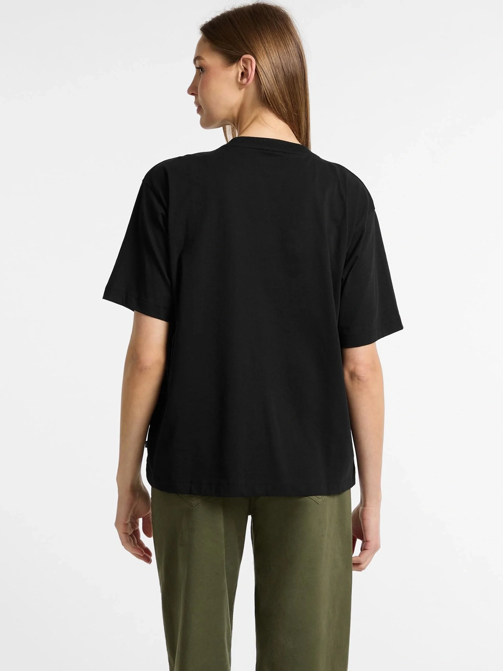 Guess Gj Ss Cn Os Kadın Siyah Oversize Fit T-Shirt W4YI08K8HM0-JBLK