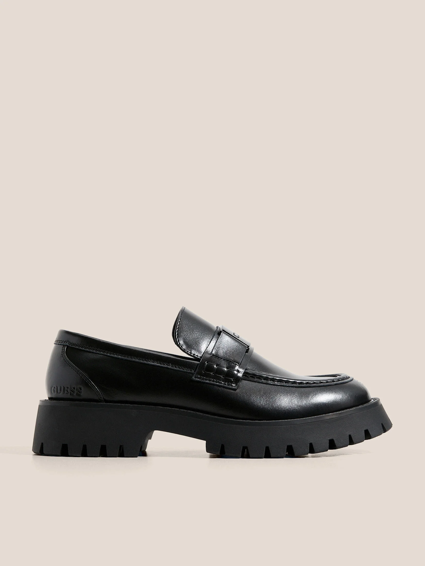 Guess Gorizia Erkek Siyah Deri Makosen FMTGORLEA14-BLACK