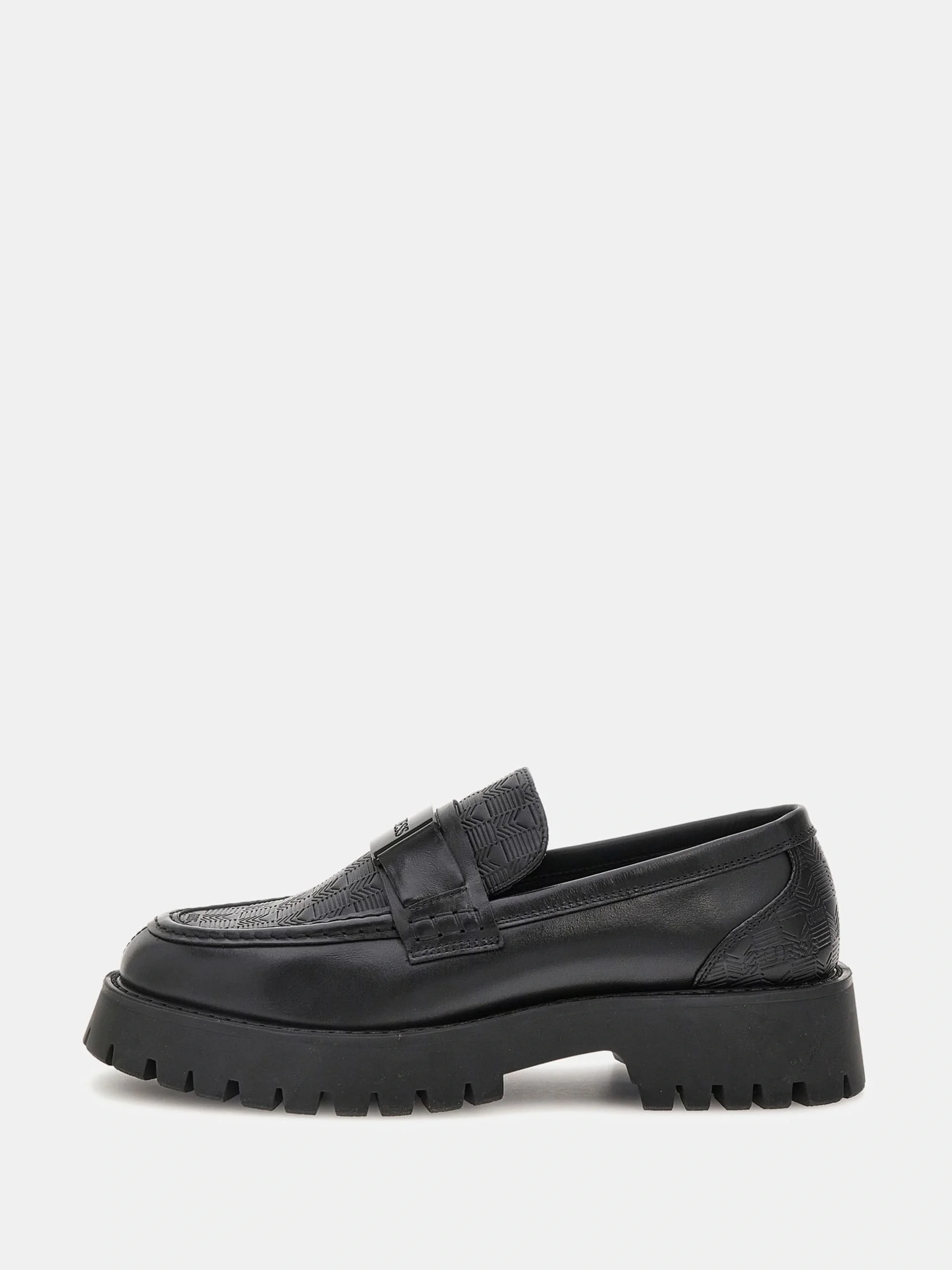 Guess Gorizia Erkek Siyah Deri Makosen FMTGORLEL14-BLACK
