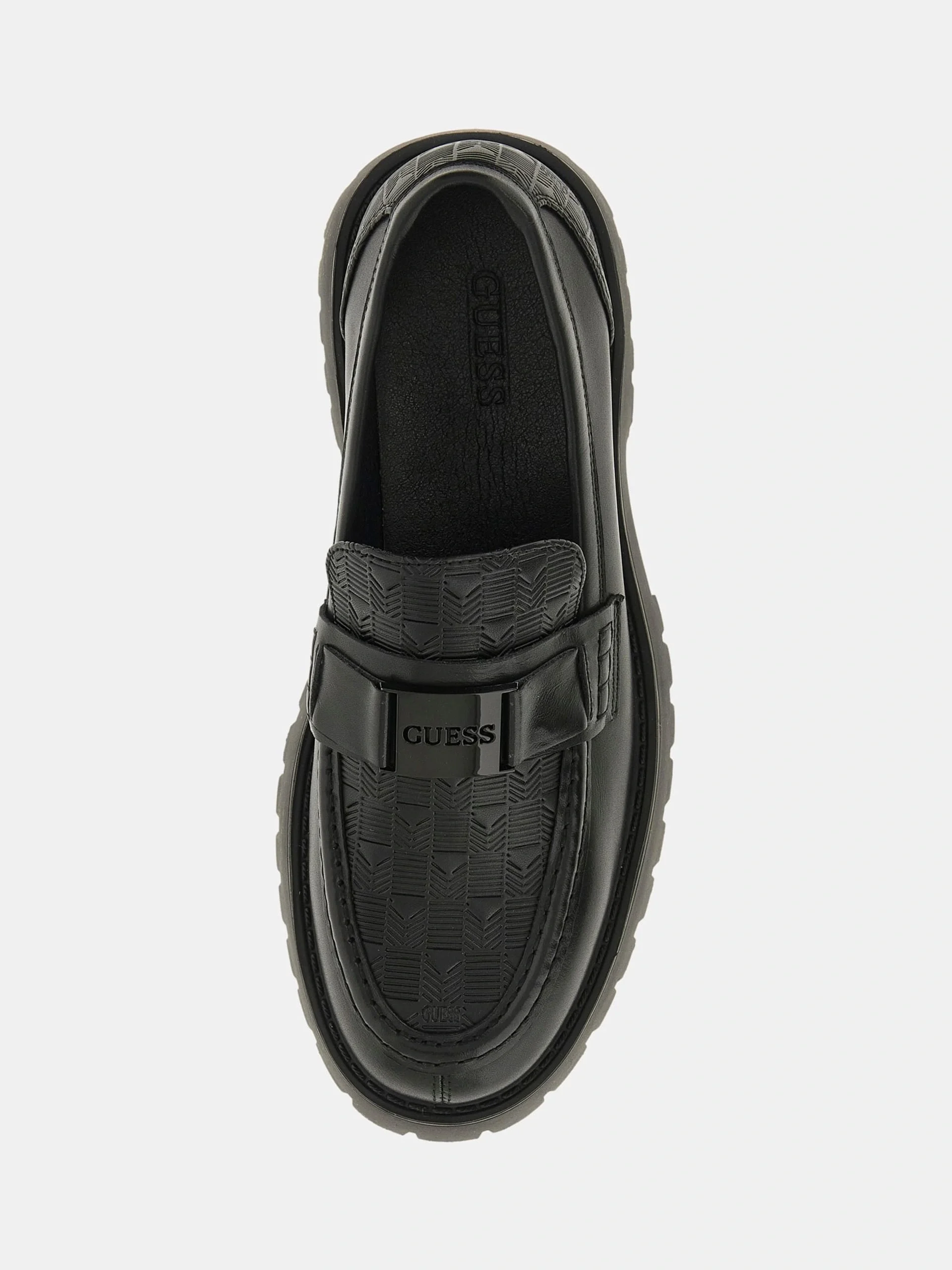 Guess Gorizia Erkek Siyah Deri Makosen FMTGORLEL14-BLACK