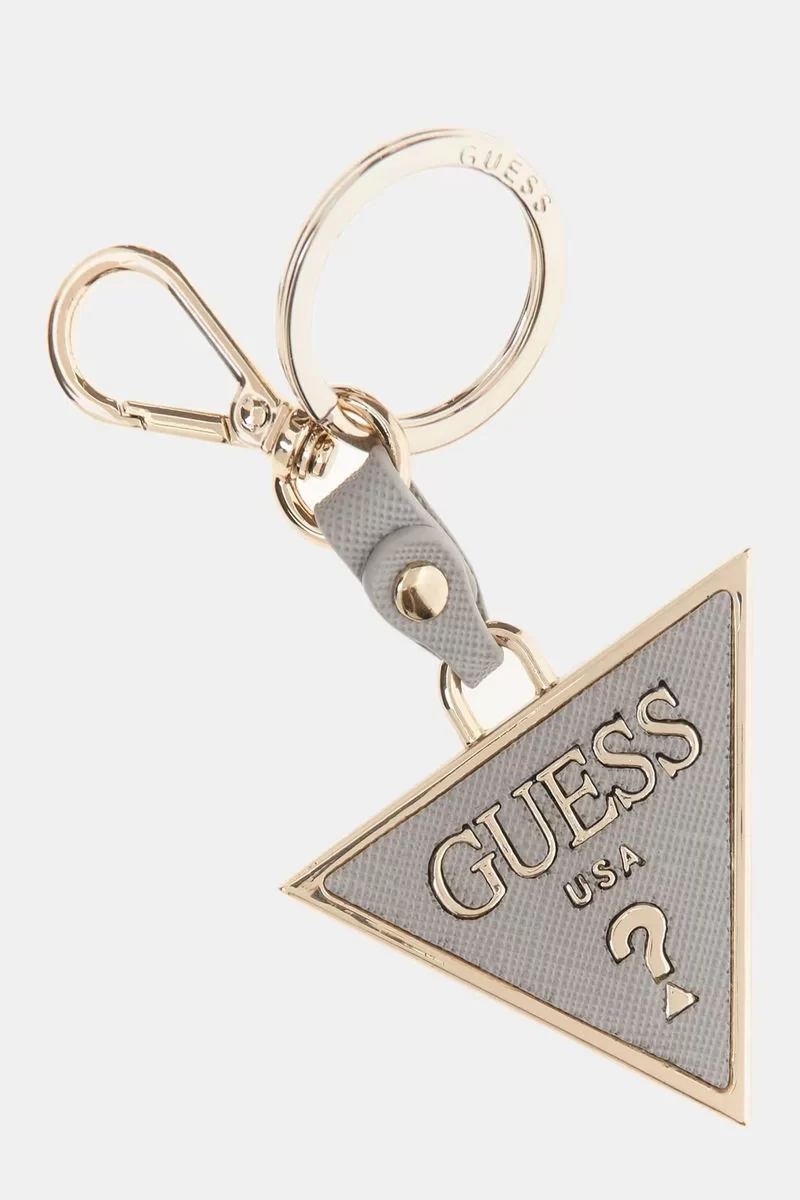 Guess SAFFIANO TRIANGLE KEYRING Kadın Gri Anahtarlık RW7421P2201-LVG