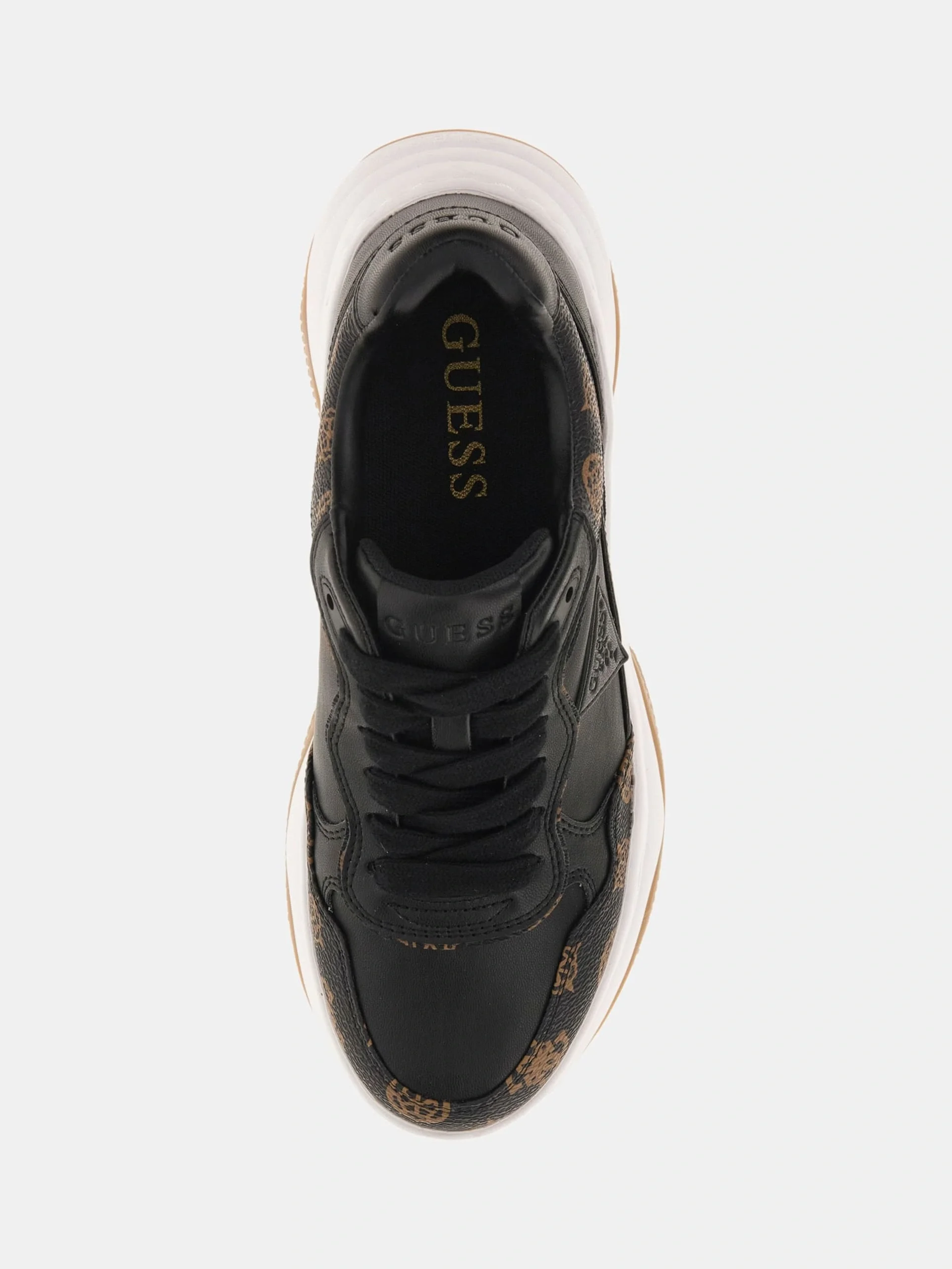 Guess Hapyy3 Kadın Siyah Sneaker FLTHPYFAL12-BLKBR
