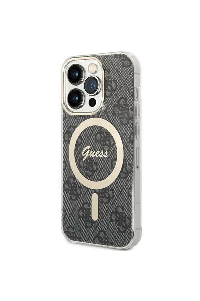 GUESS HC MAGSAFE IML 4G BLACK IP15 PRO