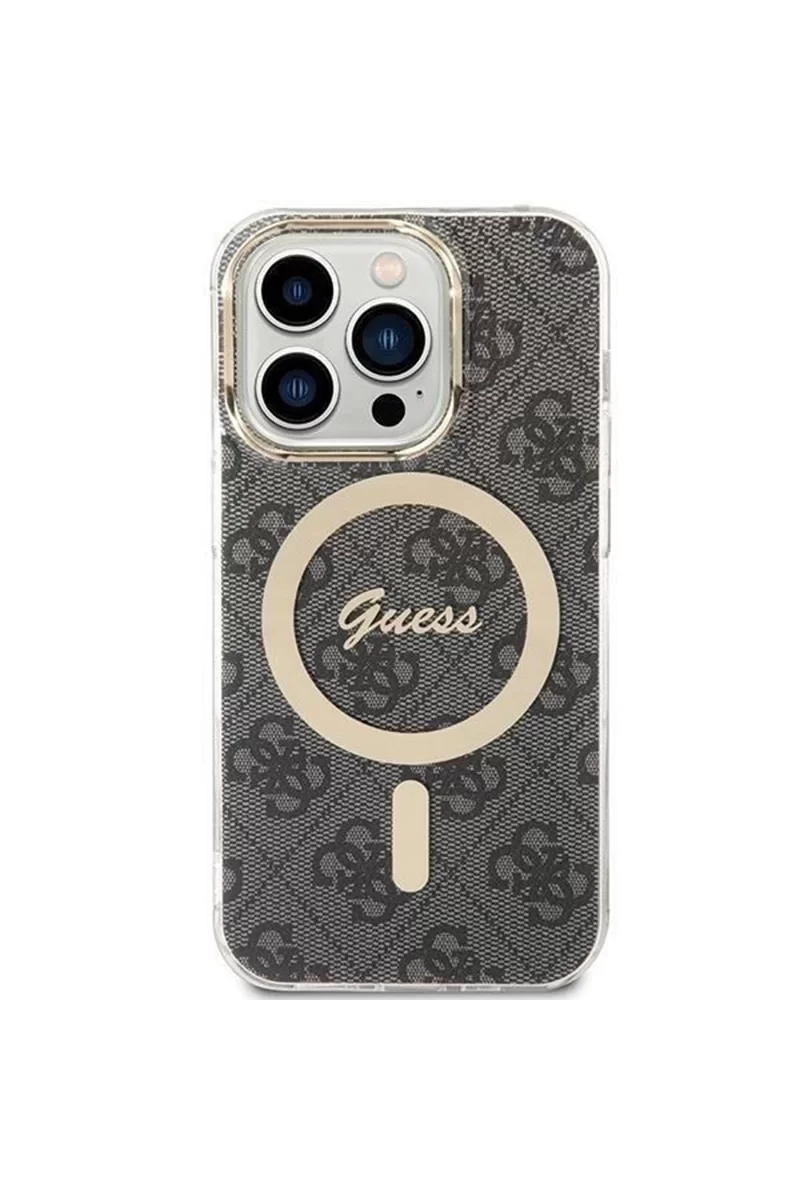 GUESS HC MAGSAFE IML 4G BLACK IP15 PRO