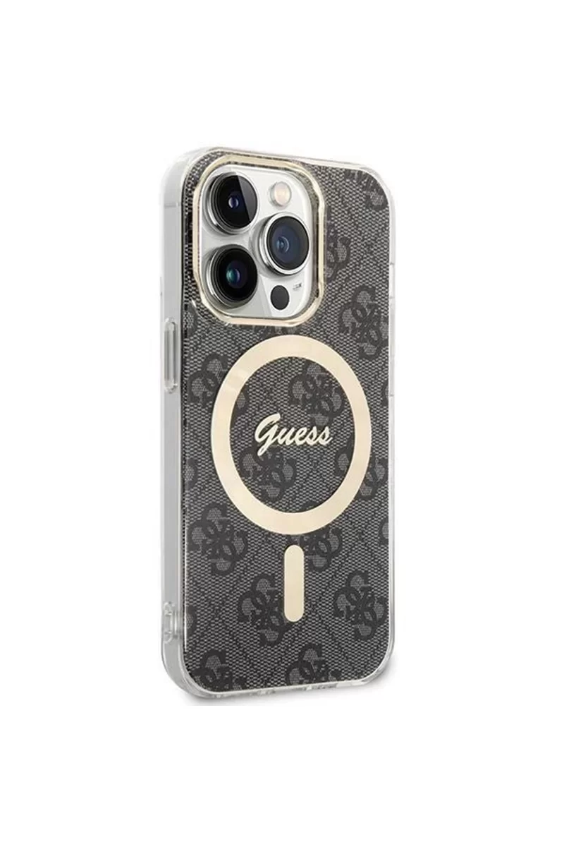 GUESS HC MAGSAFE IML 4G BLACK IP15 PRO