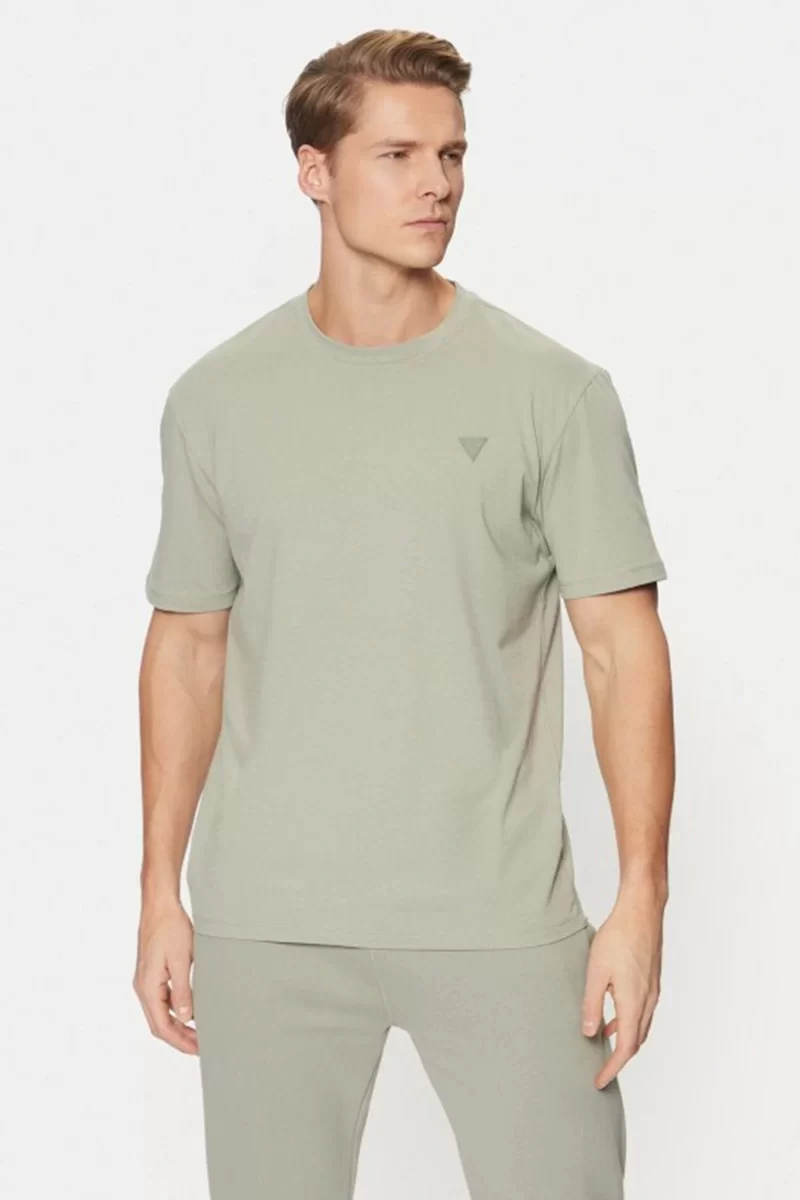 Guess HEDLEY SS T-SHIRT Erkek Yeşil T-shirt Z2YI12JR06K-G855