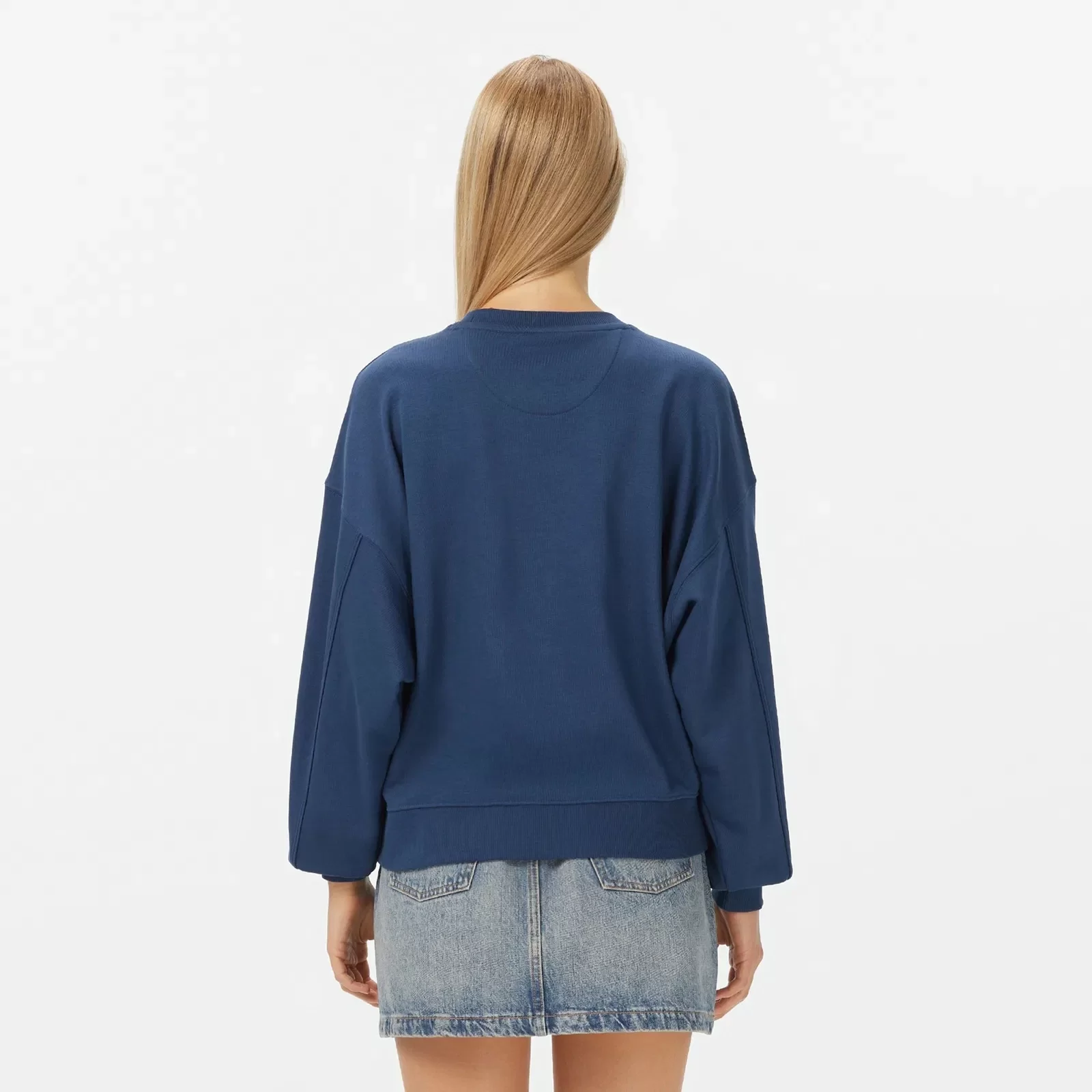 Guess Hotfix Kadın Mavi Sweatshirt W5YQ07KB681-G7J6