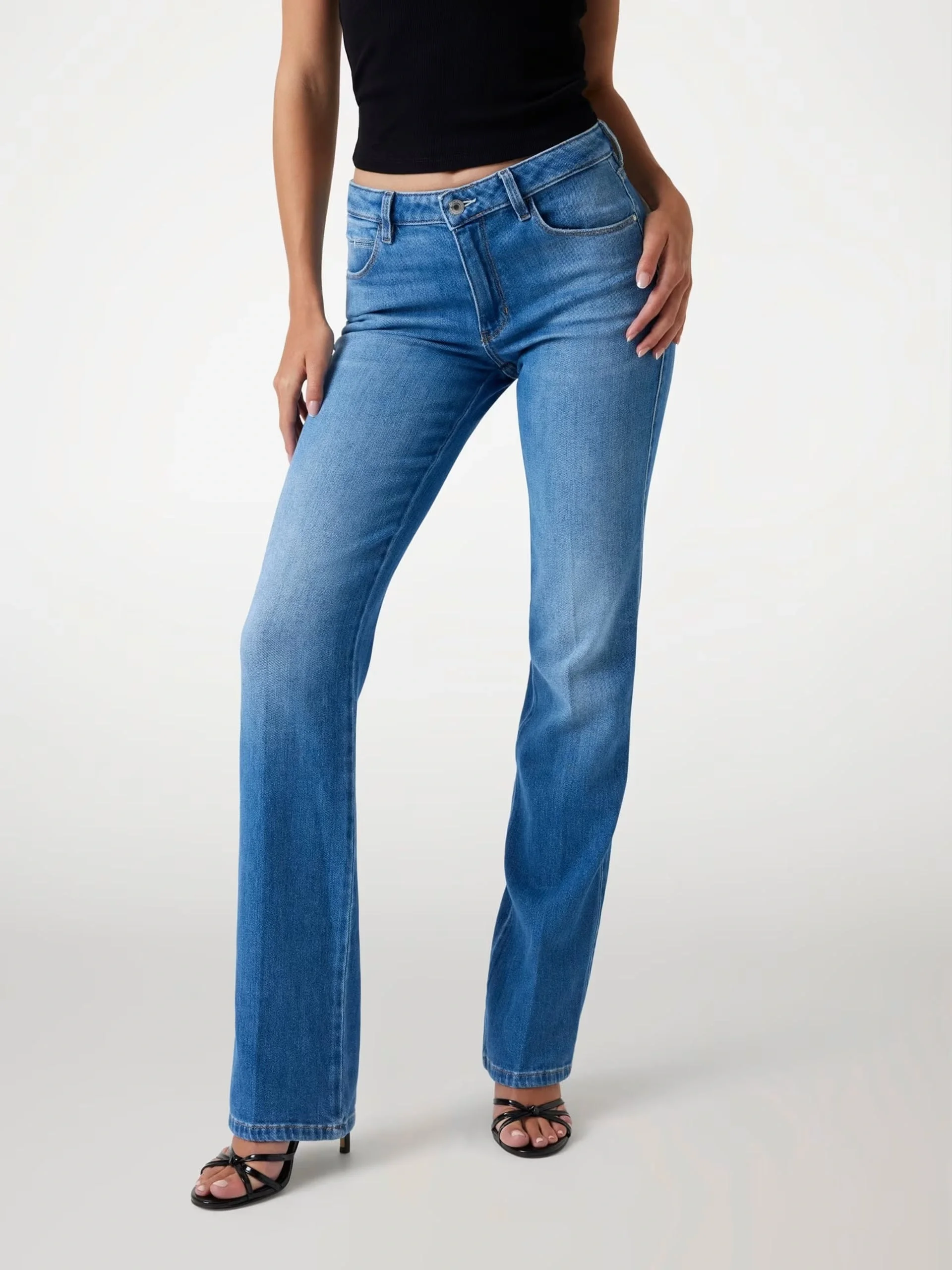 Guess Indigo Kadın Mavi Regular Fit Jean W5BA15D0614-WNWA