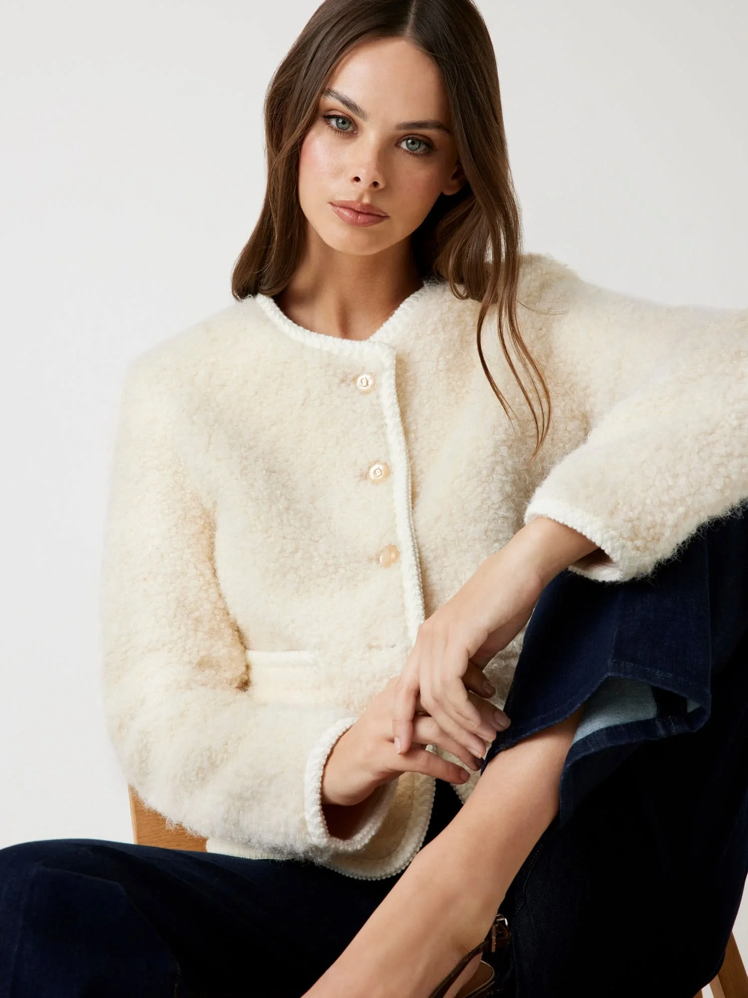 Guess Ivana Kadın Beyaz Kürk W5BL69W3860-F0D9