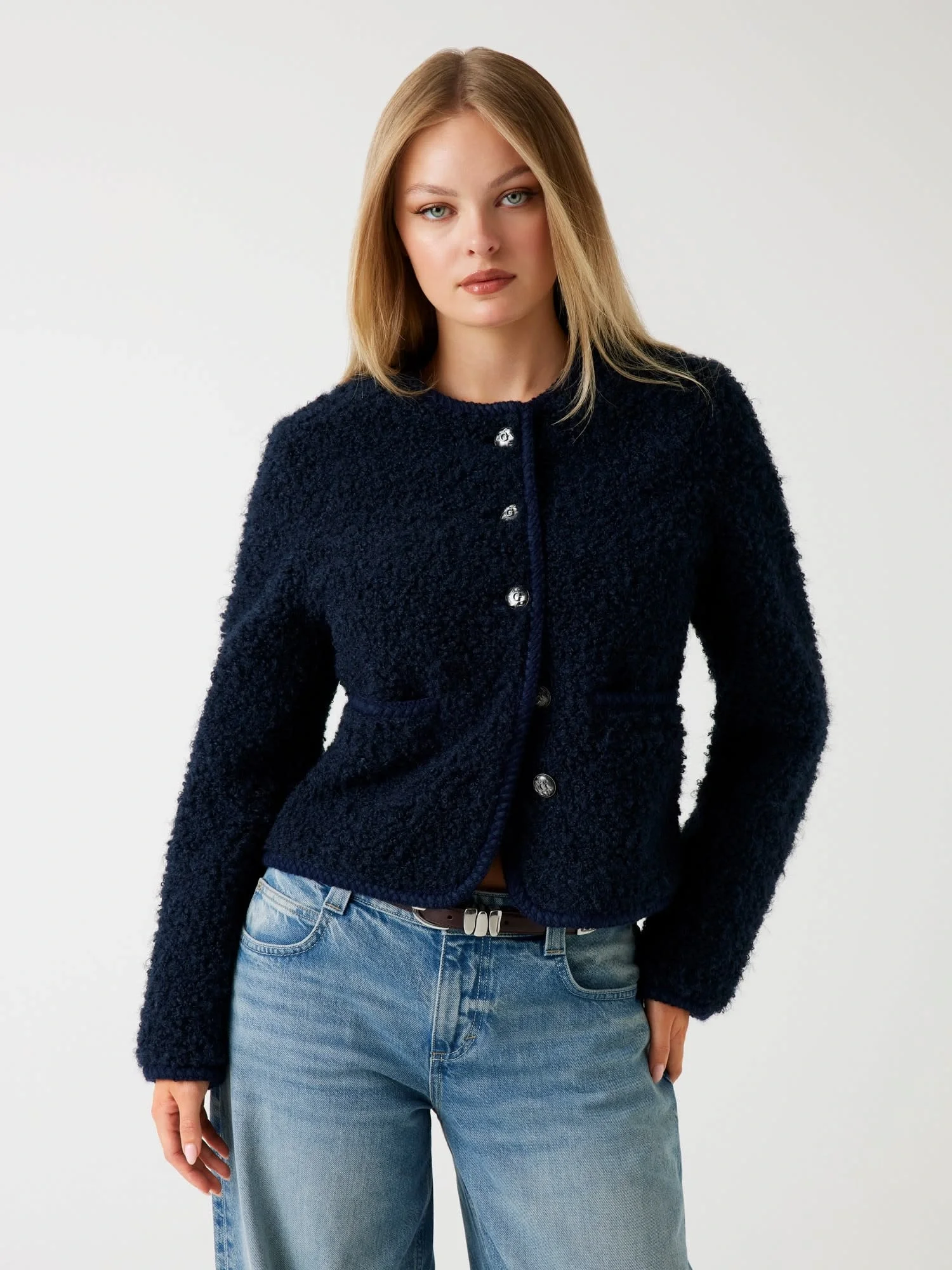 Guess Ivana Kadın Mavi Kürk W5BL69W3860-G77G