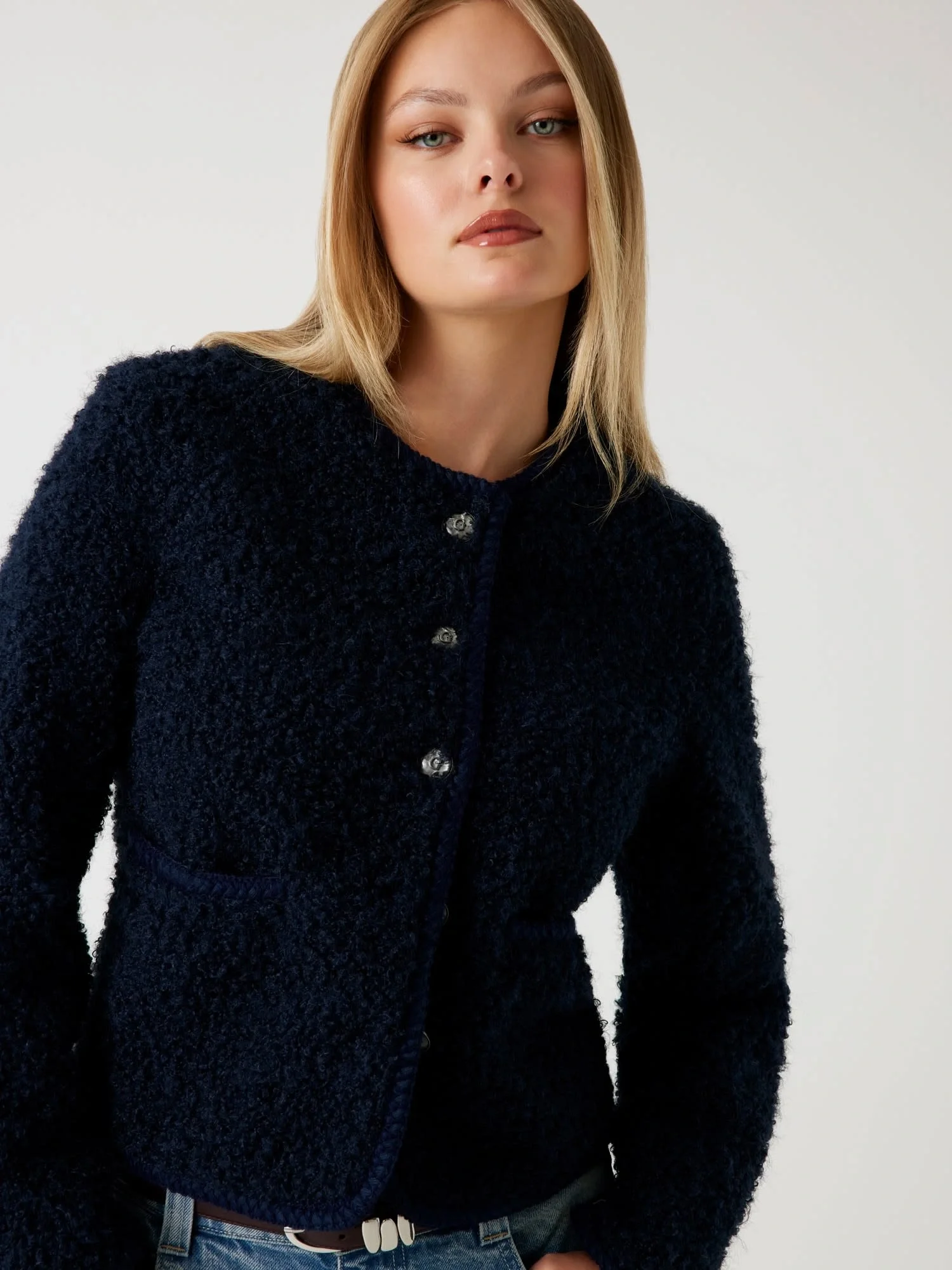 Guess Ivana Kadın Mavi Kürk W5BL69W3860-G77G