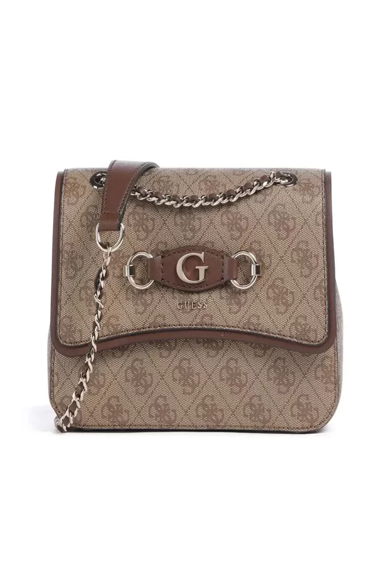 Guess Izzy Convertıble Xbody Flap Kadın Kahverengi Çapraz Çanta HWSG8654190-LGW
