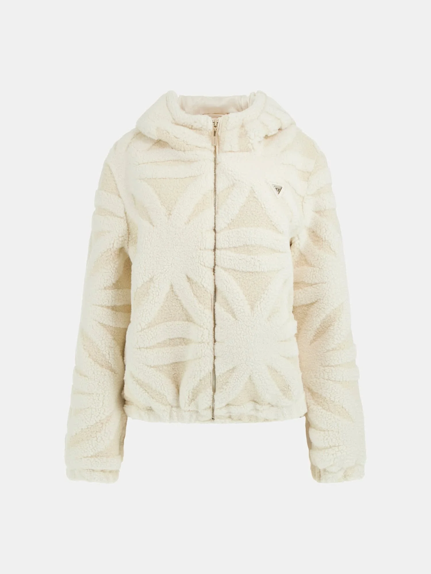 Guess Jacquard Kadın Beyaz Aktif Bomber Ceket V5BL09W0120-G015