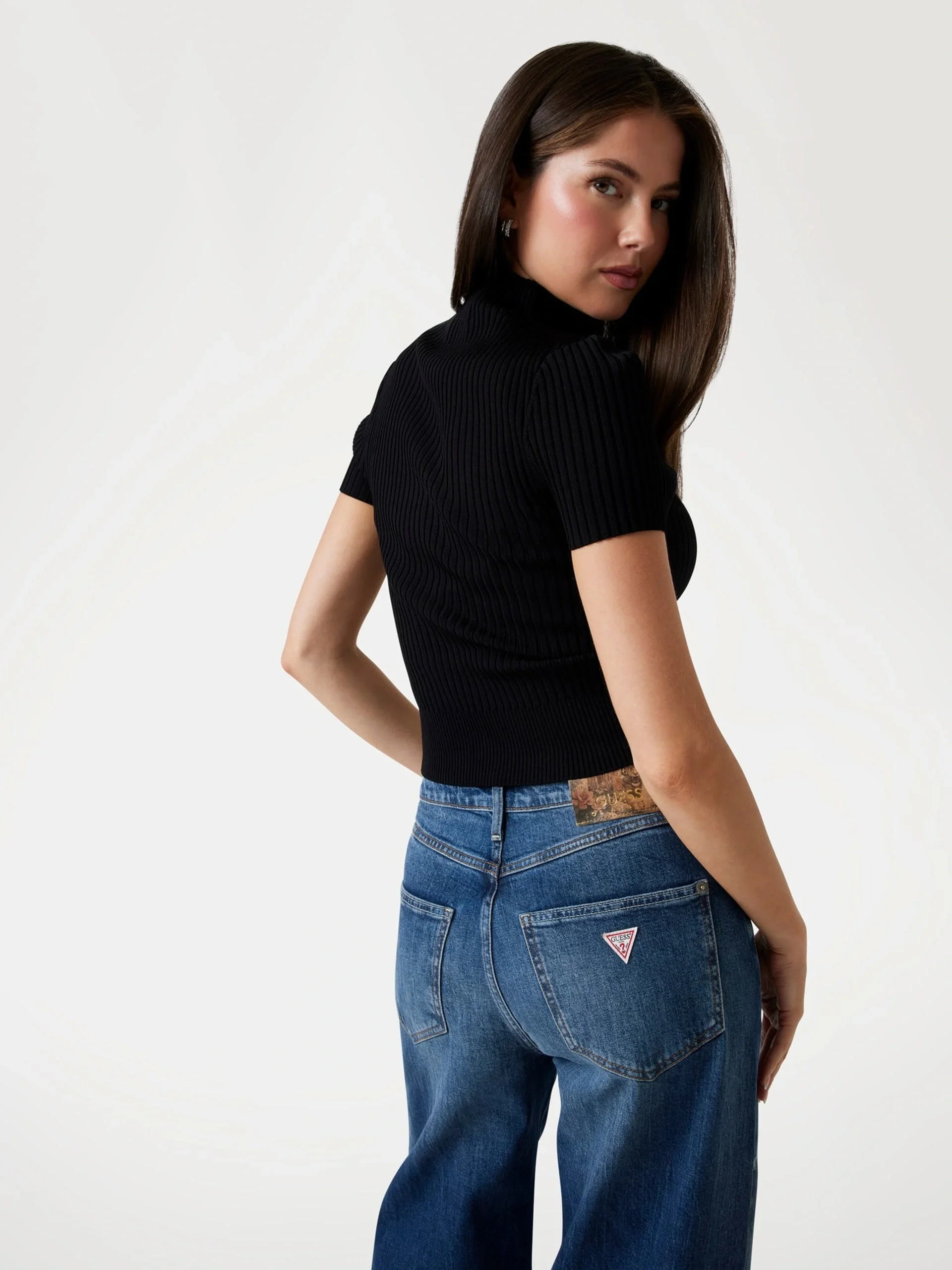 Guess Jayla Kadın Siyah Triko W5YR04Z0040-JBLK