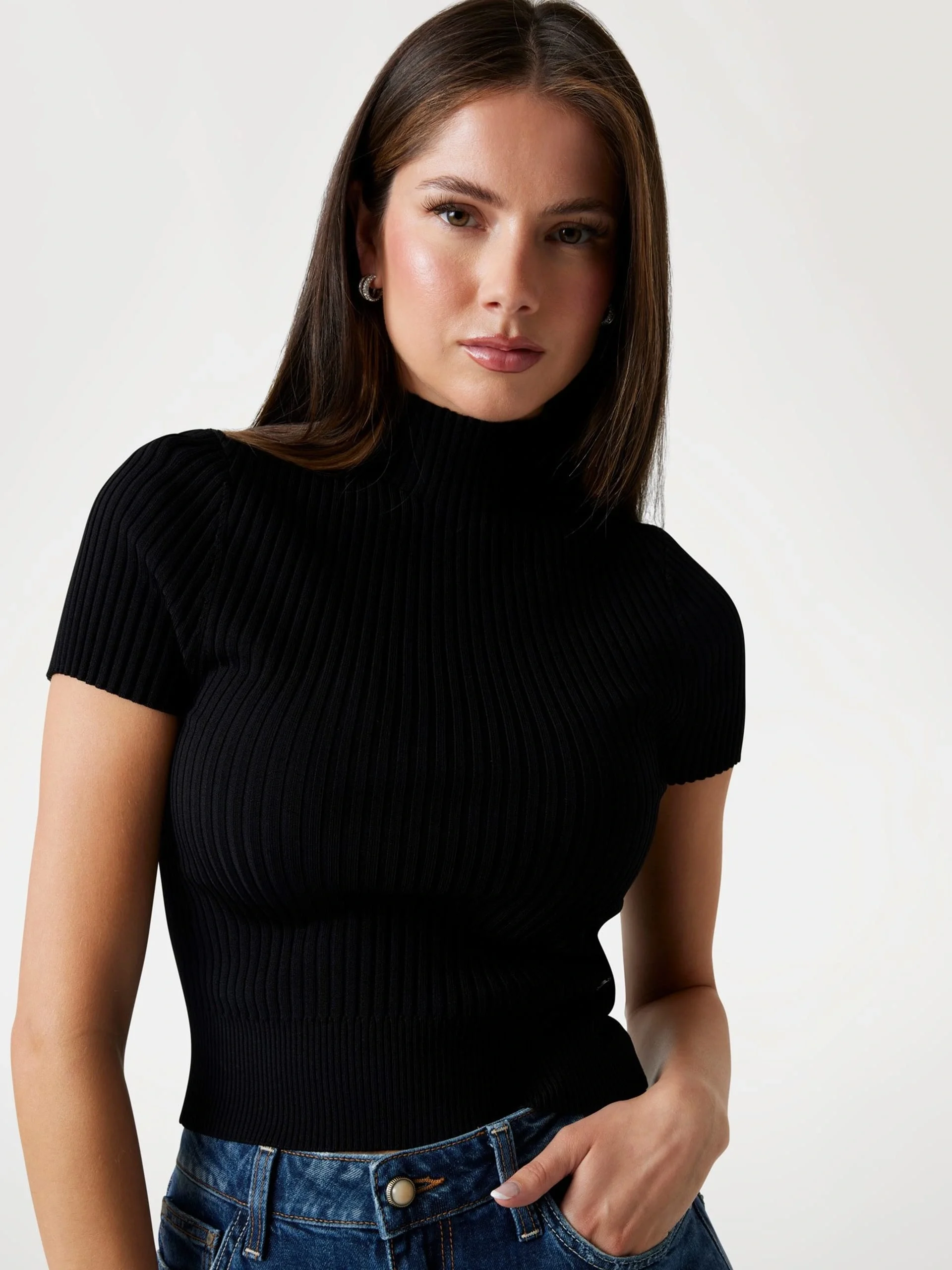 Guess Jayla Kadın Siyah Triko W5YR04Z0040-JBLK