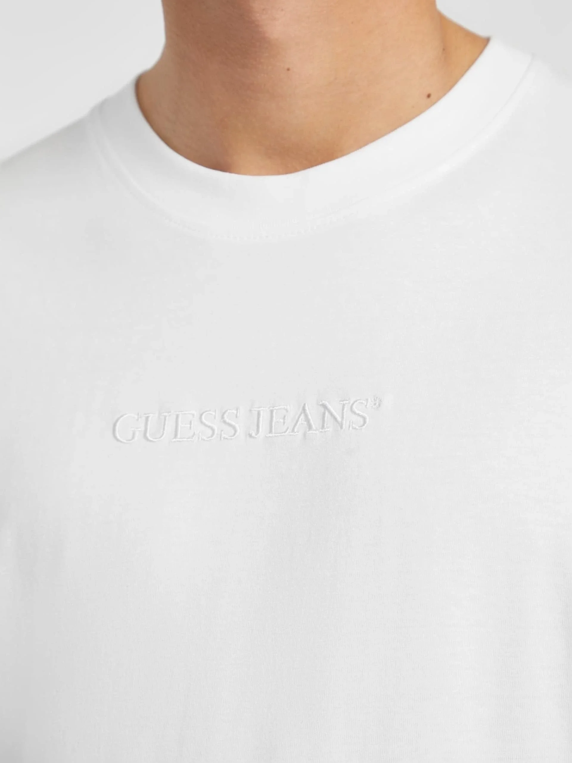 Guess Jeans Erkek Beyaz Oversize Fit T-Shirt M4YI44K8FQ4-G011