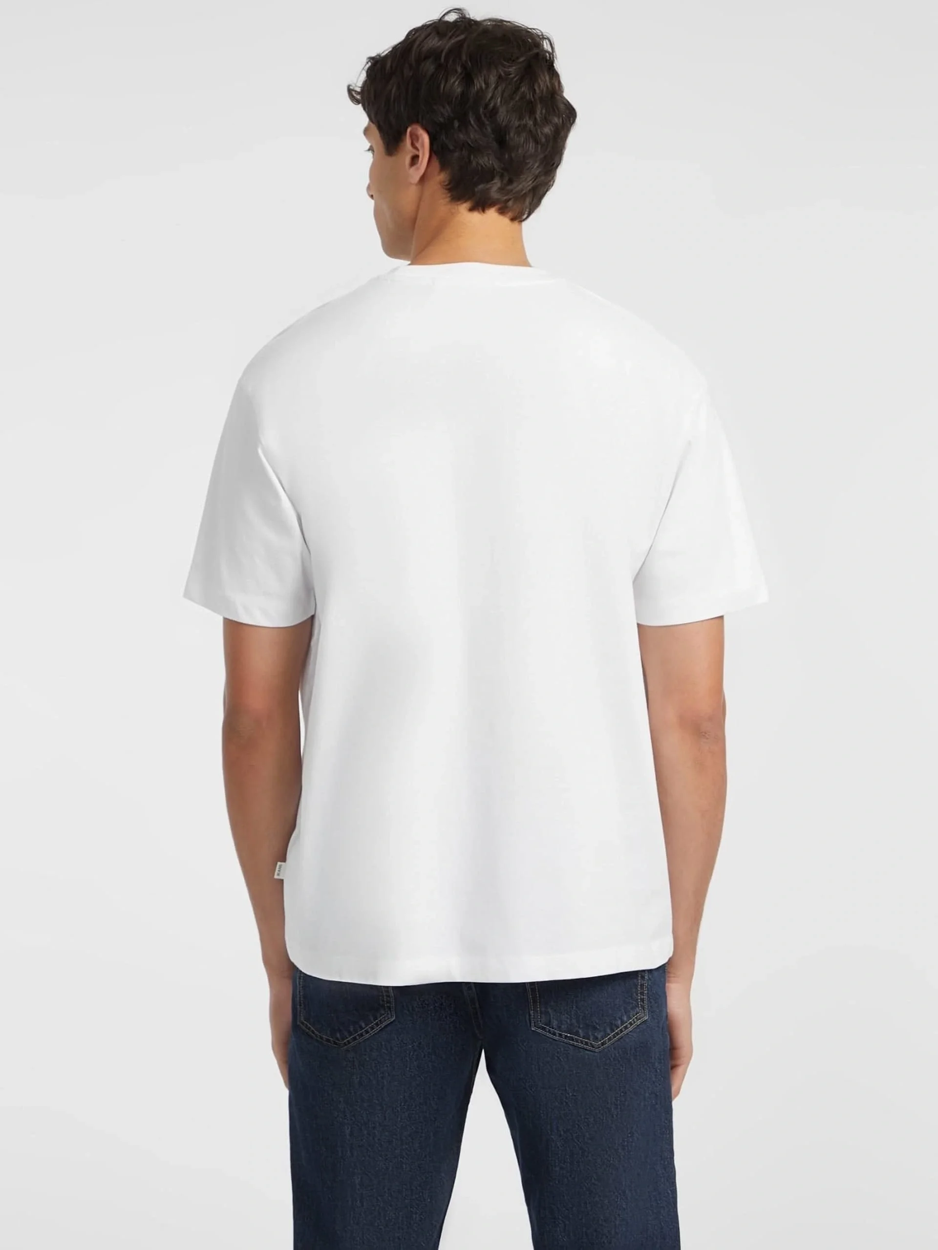 Guess Jeans Erkek Beyaz Oversize Fit T-Shirt M4YI44K8FQ4-G011