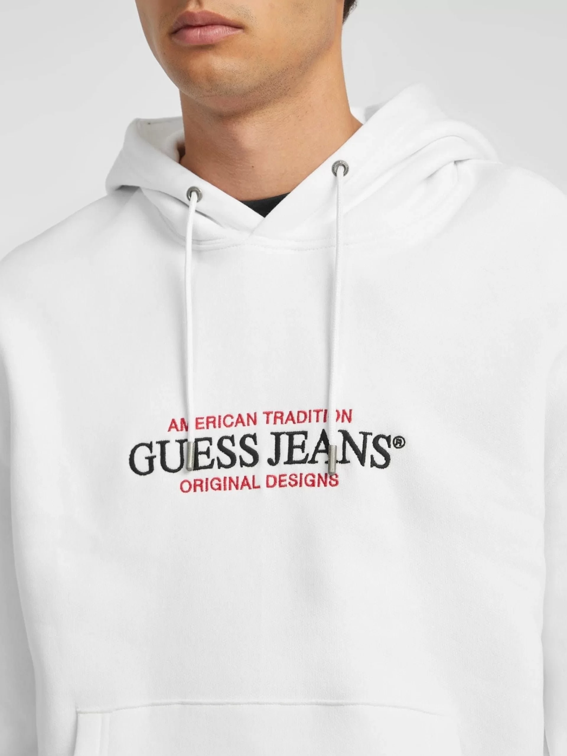 Guess Jeans Erkek Beyaz Sweatshirt M4YQ23K9V31-G011