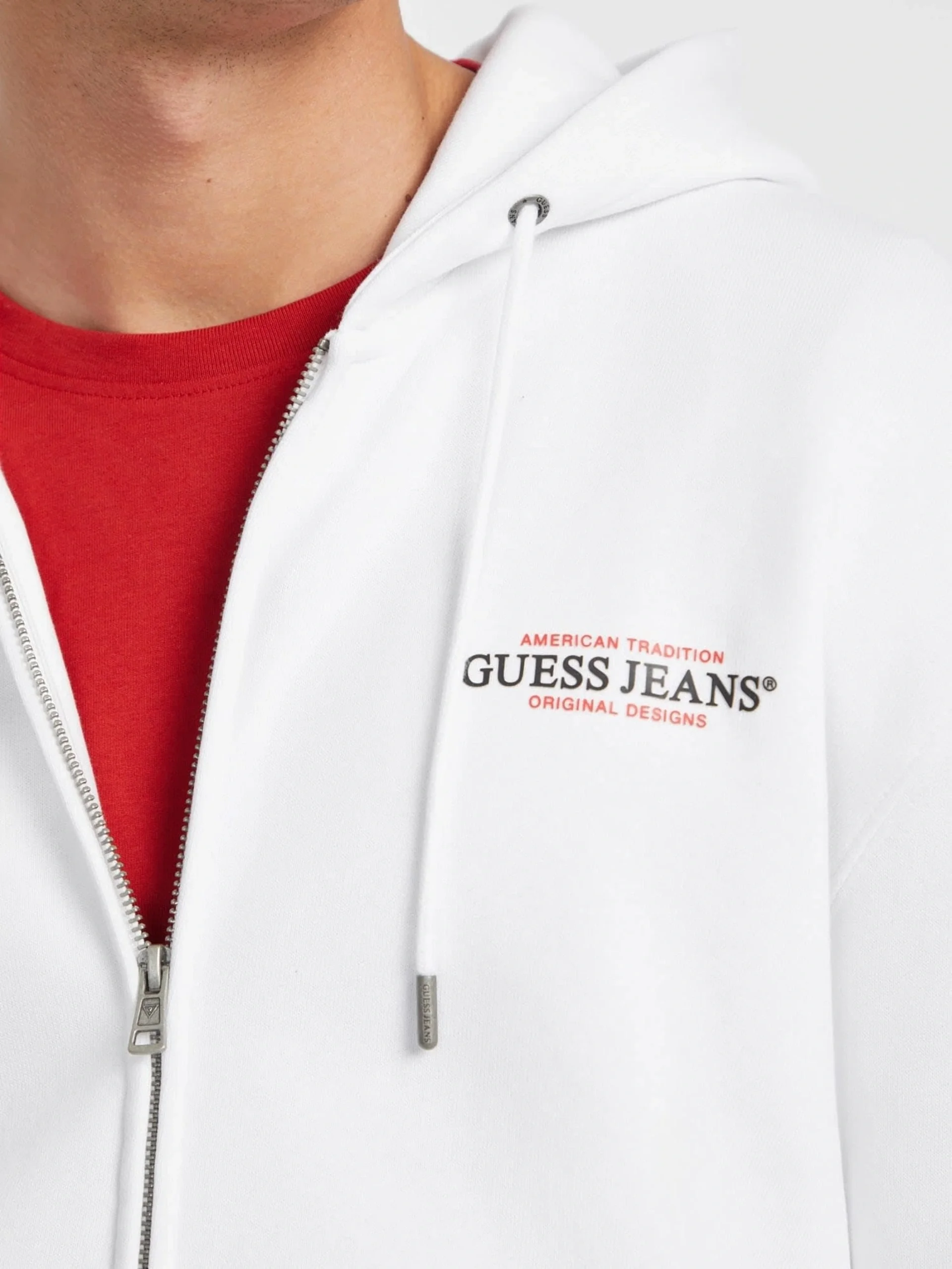 Guess Jeans Erkek Beyaz Sweatshirt M4YQ27K9V31-G011