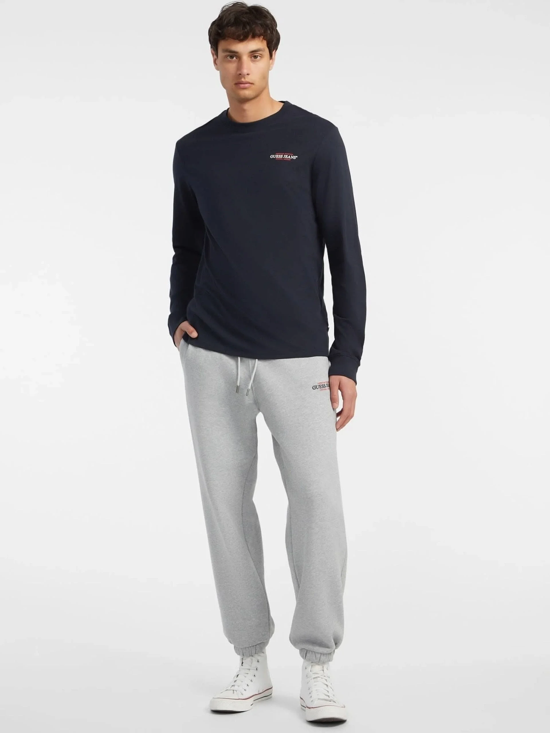 Guess Jeans Erkek Gri Regular Fit Eşofman Altı M4YB18K9V31-H90Z