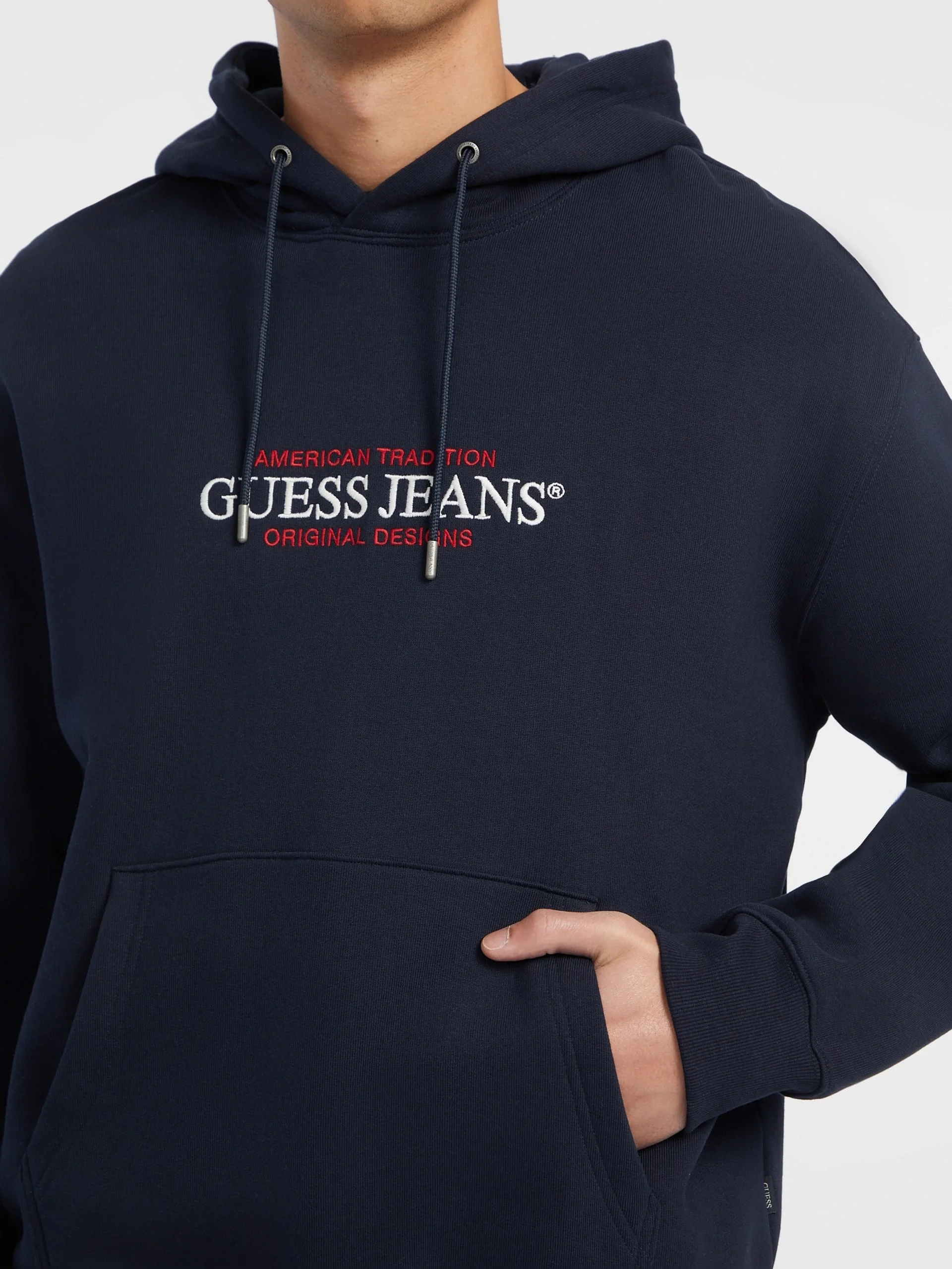 Guess Jeans Erkek Lacivert Sweatshirt M4YQ23K9V31-A71W