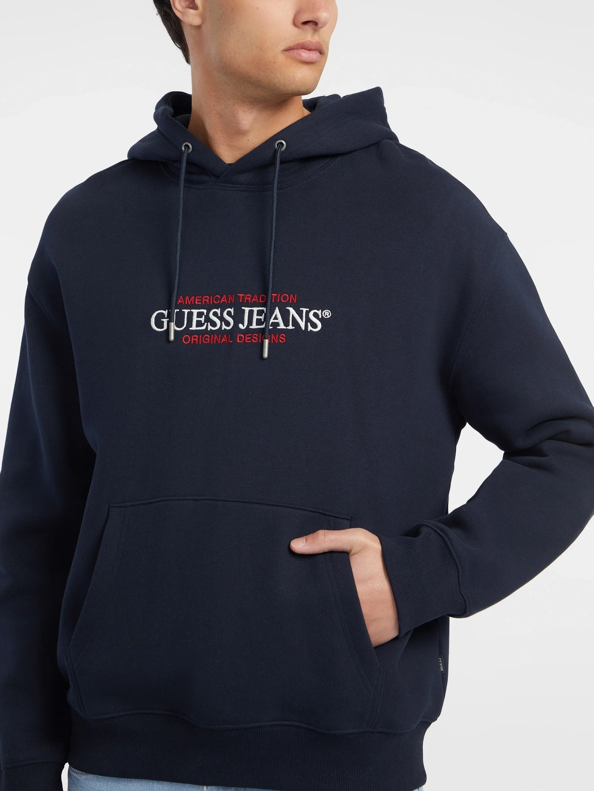Guess Jeans Erkek Lacivert Sweatshirt M4YQ23K9V31-A71W