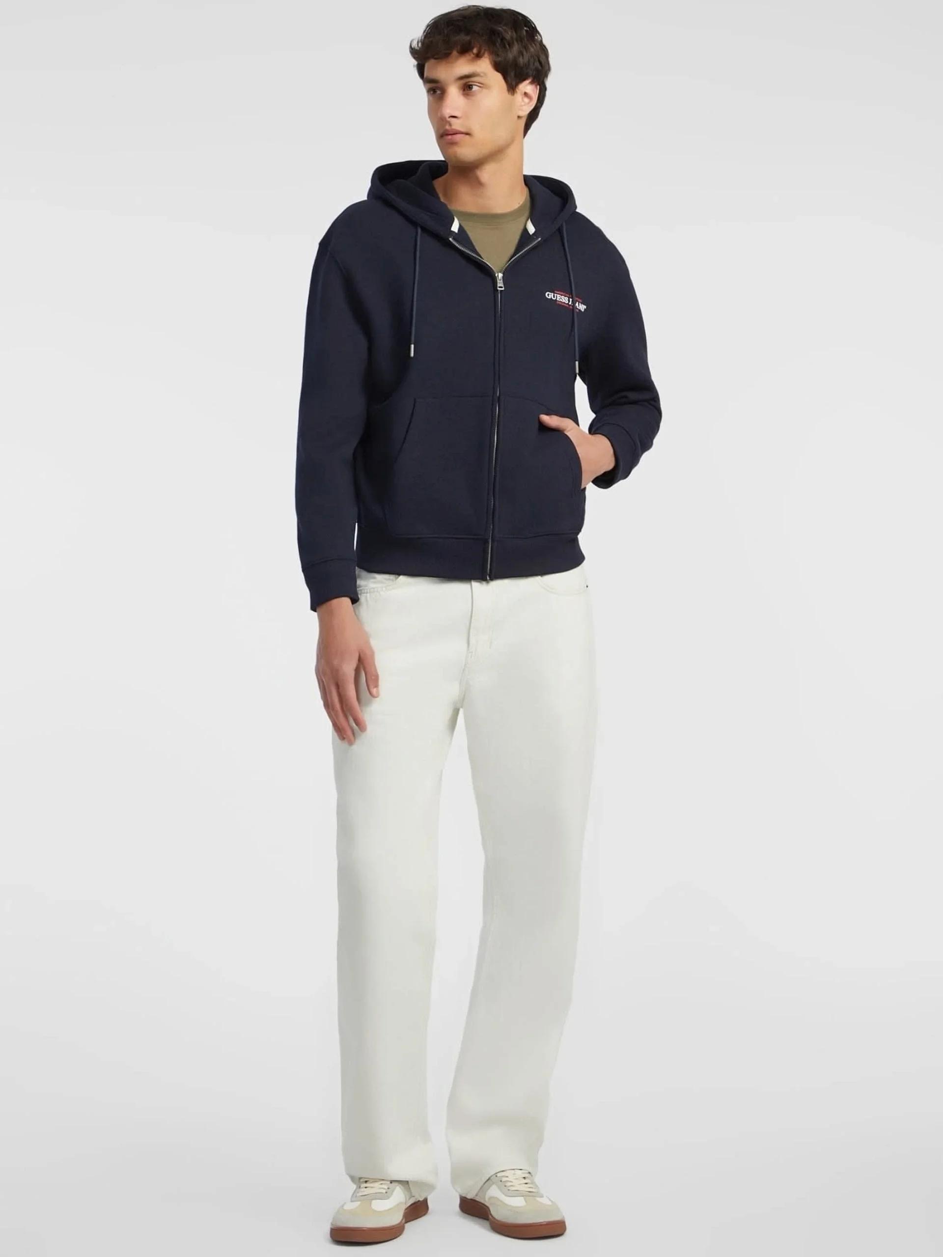 Guess Jeans Erkek Lacivert Sweatshirt M4YQ27K9V31-A71W