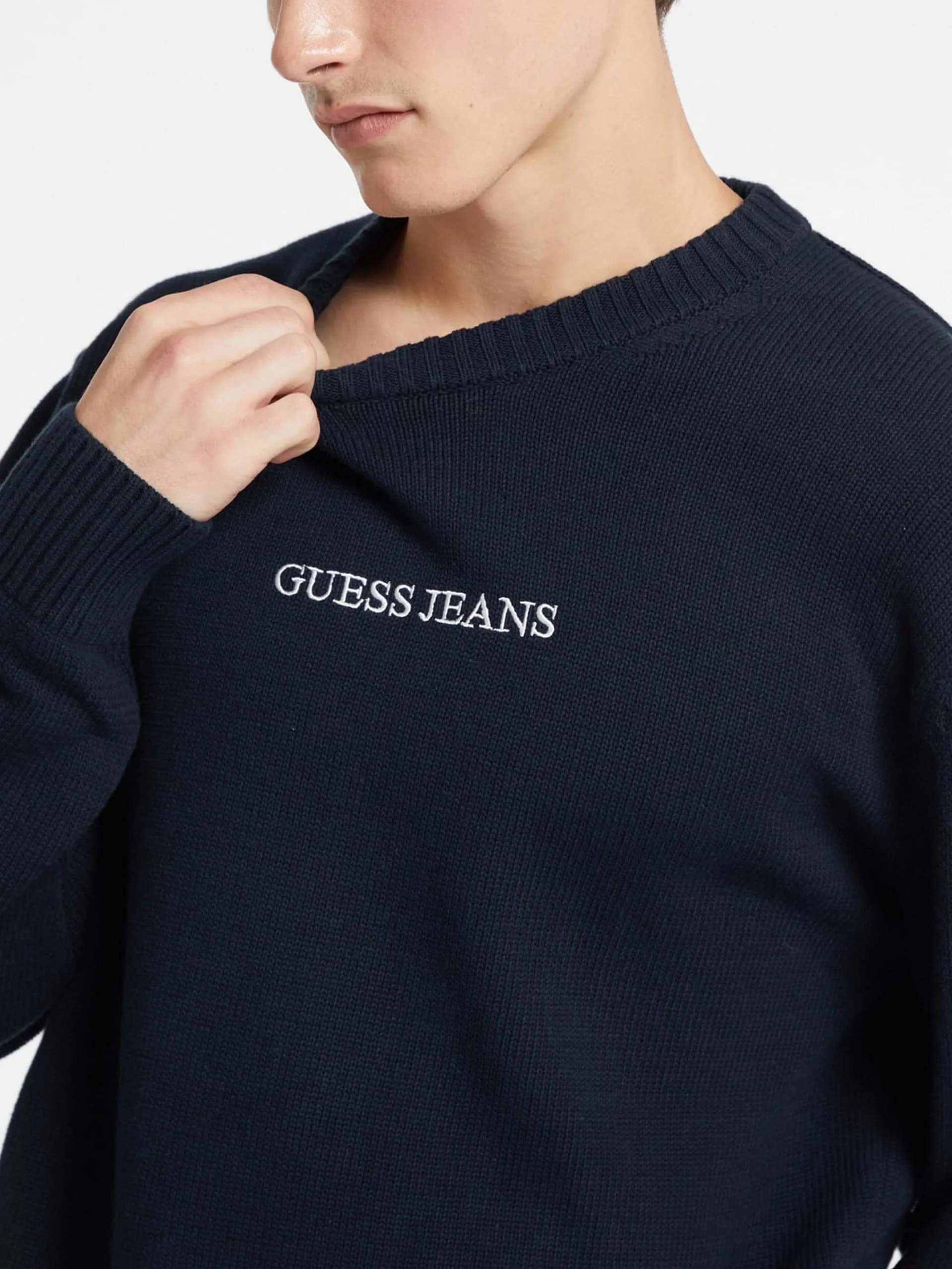 Guess  Erkek Lacivert Triko M4BR31Z3HM1-A71W
