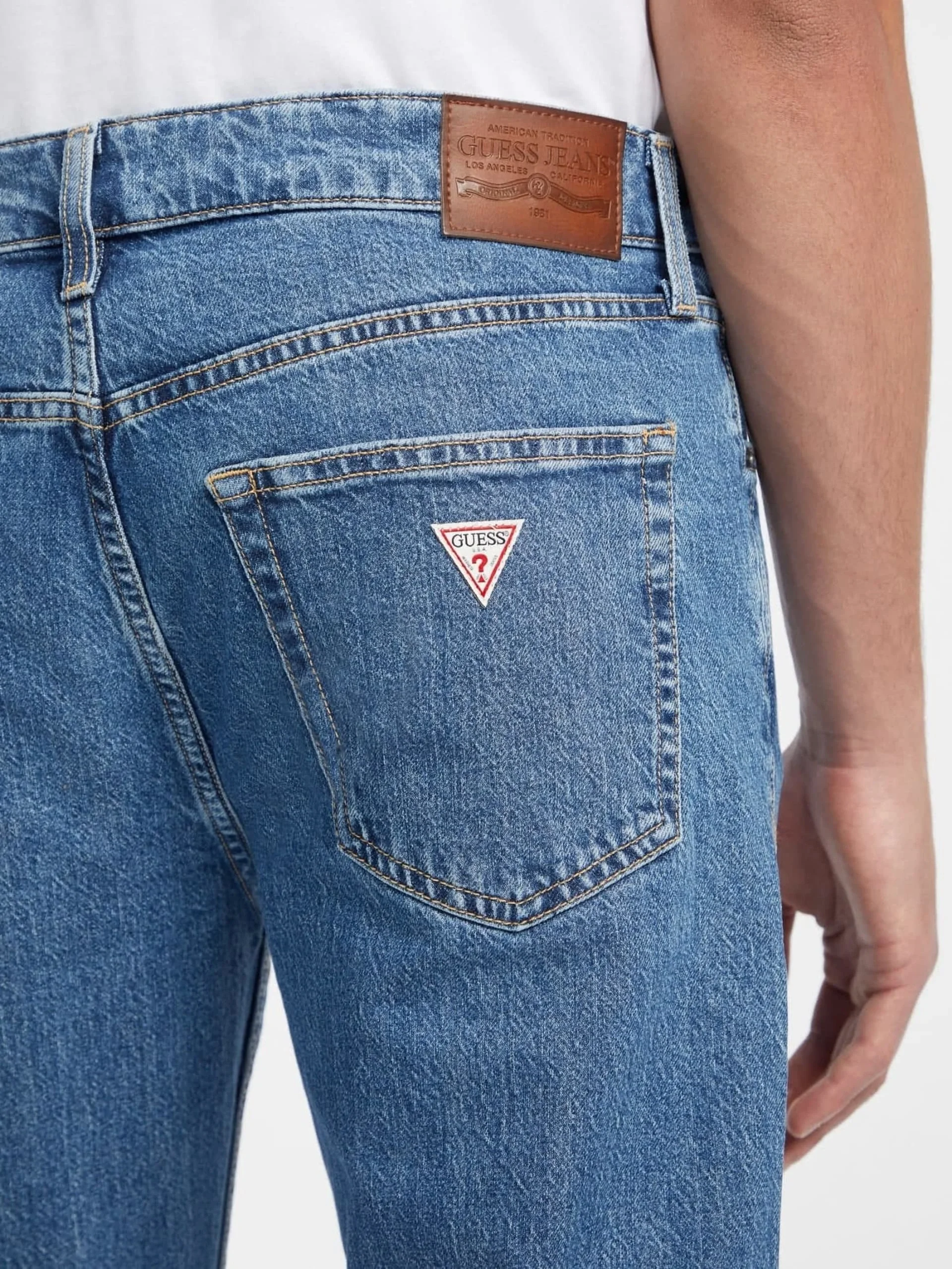 Guess Jeans Erkek Mavi Regular Fit Jean M4YA1BD5DO2-GAM1