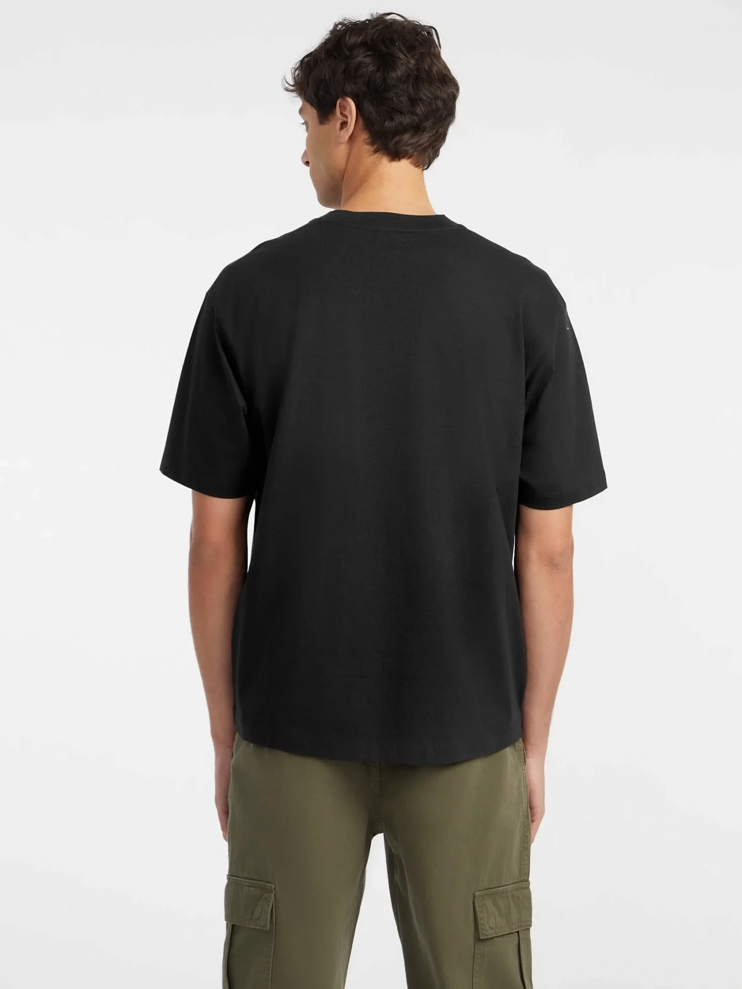 Guess  Gj Ss Cn Os Erkek Siyah Oversize Fit T-Shirt M4YI46K8FQ4-JBLK
