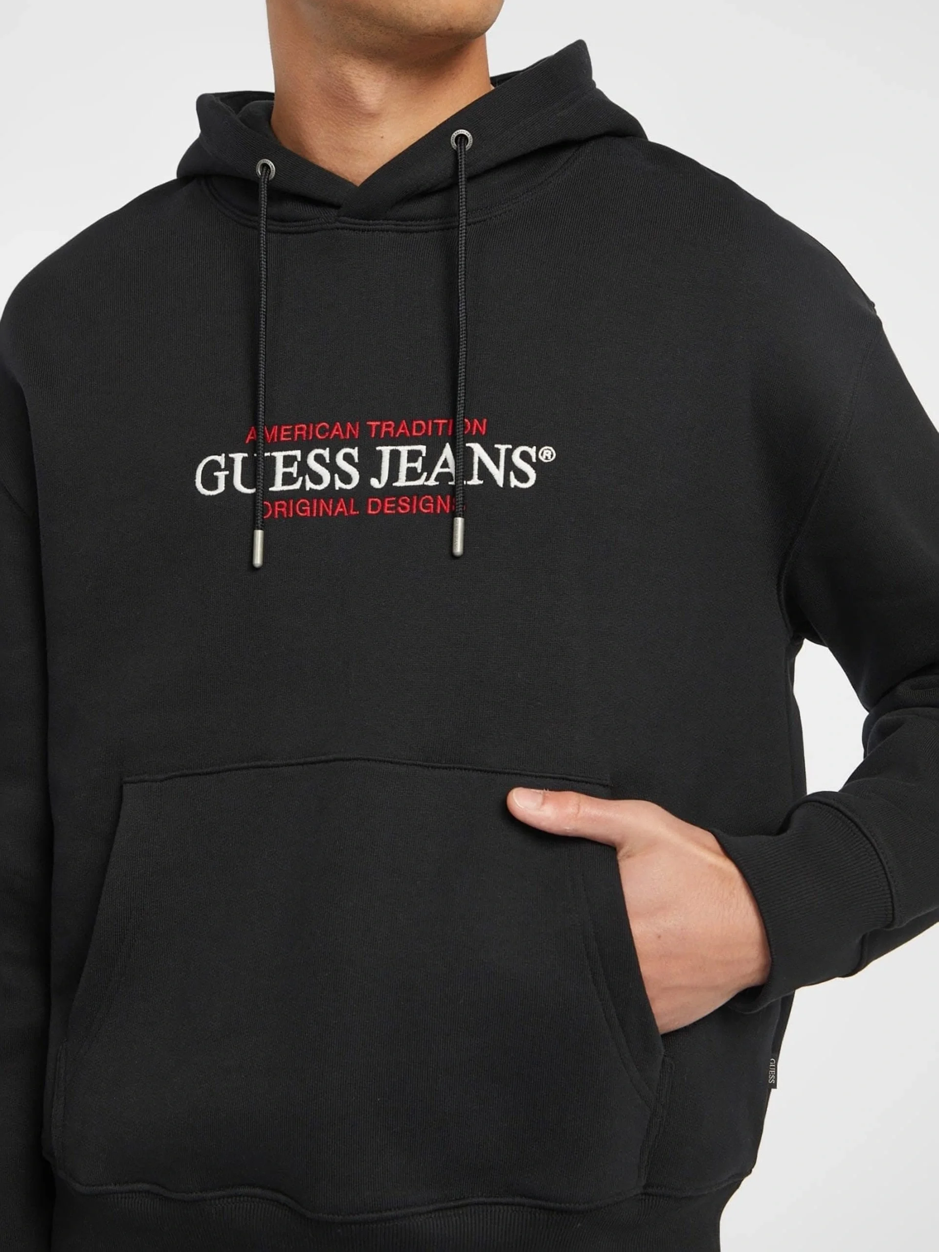 Guess Jeans Erkek Siyah Sweatshirt M4YQ23K9V31-JBLK