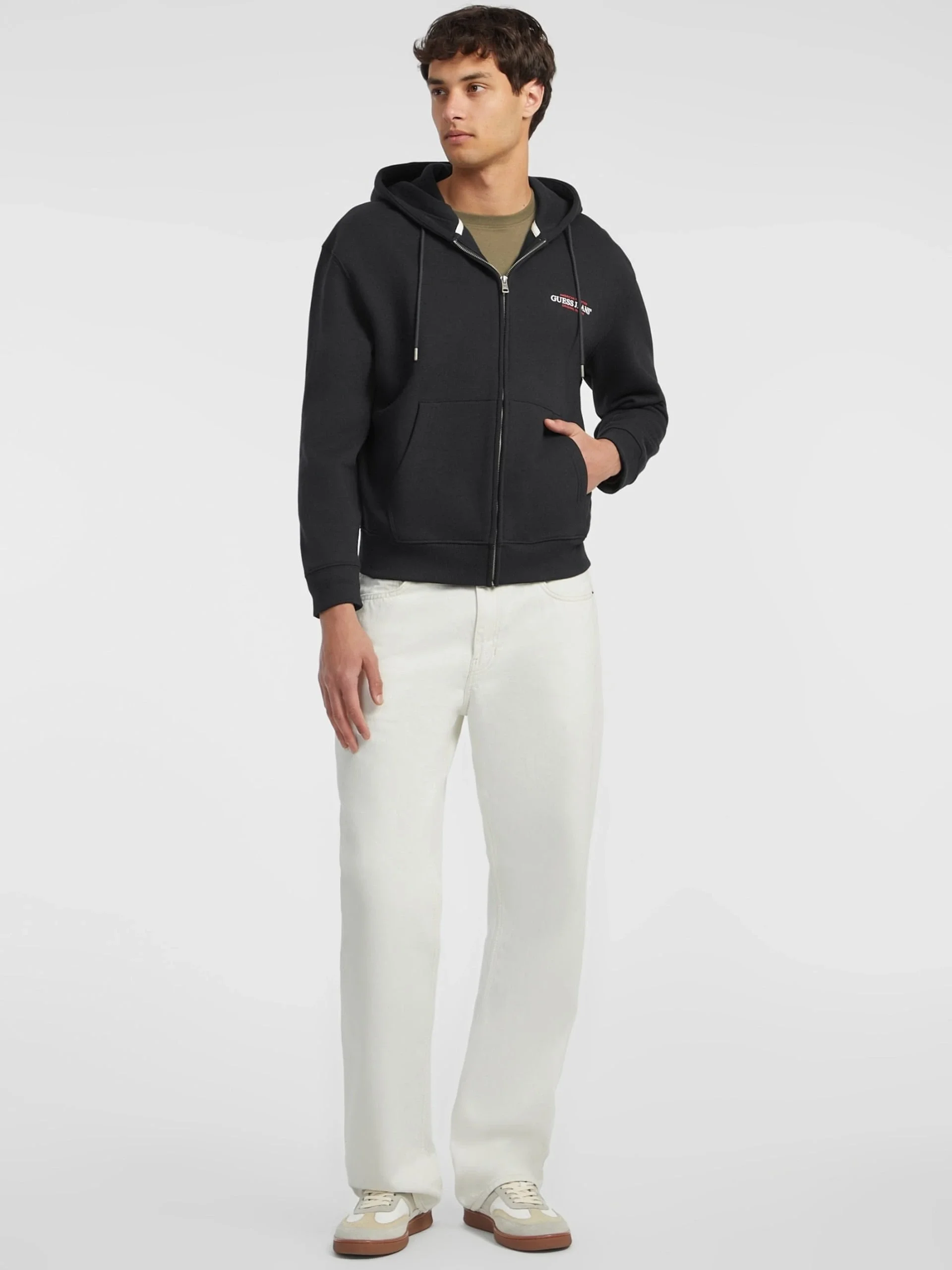 Guess Jeans Erkek Siyah Sweatshirt M4YQ27K9V31-JBLK