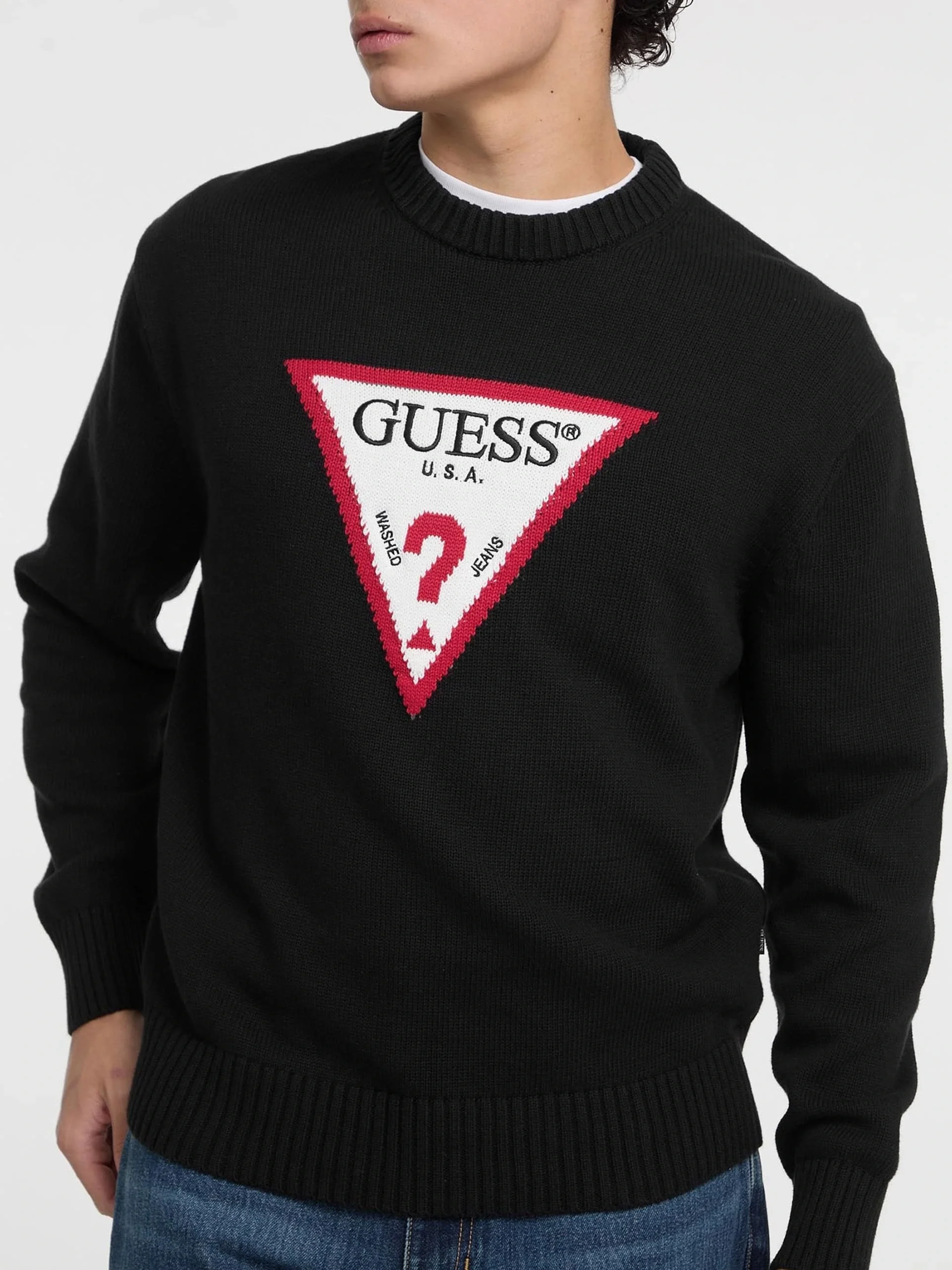 Guess  Erkek Siyah Triko M4BR32Z3HM1-JBLK