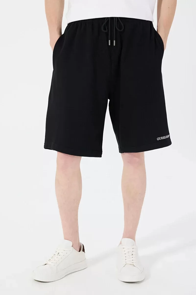 Guess Jeans GJ REG EMBRO SHORTS Erkek Siyah Şort M5GD49KCPR1-JBLK