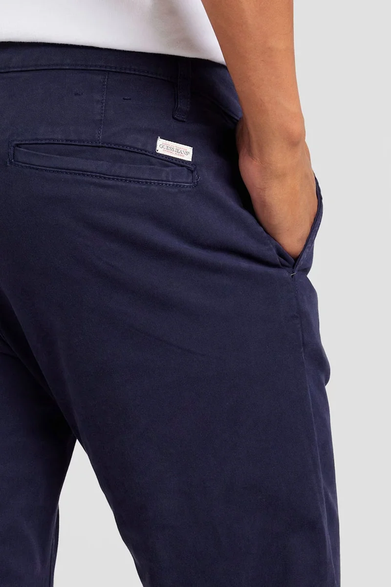 Guess Jeans GJ SLIM CHINO Erkek Lacivert Pantolon M4YB33WGB5A-A71W