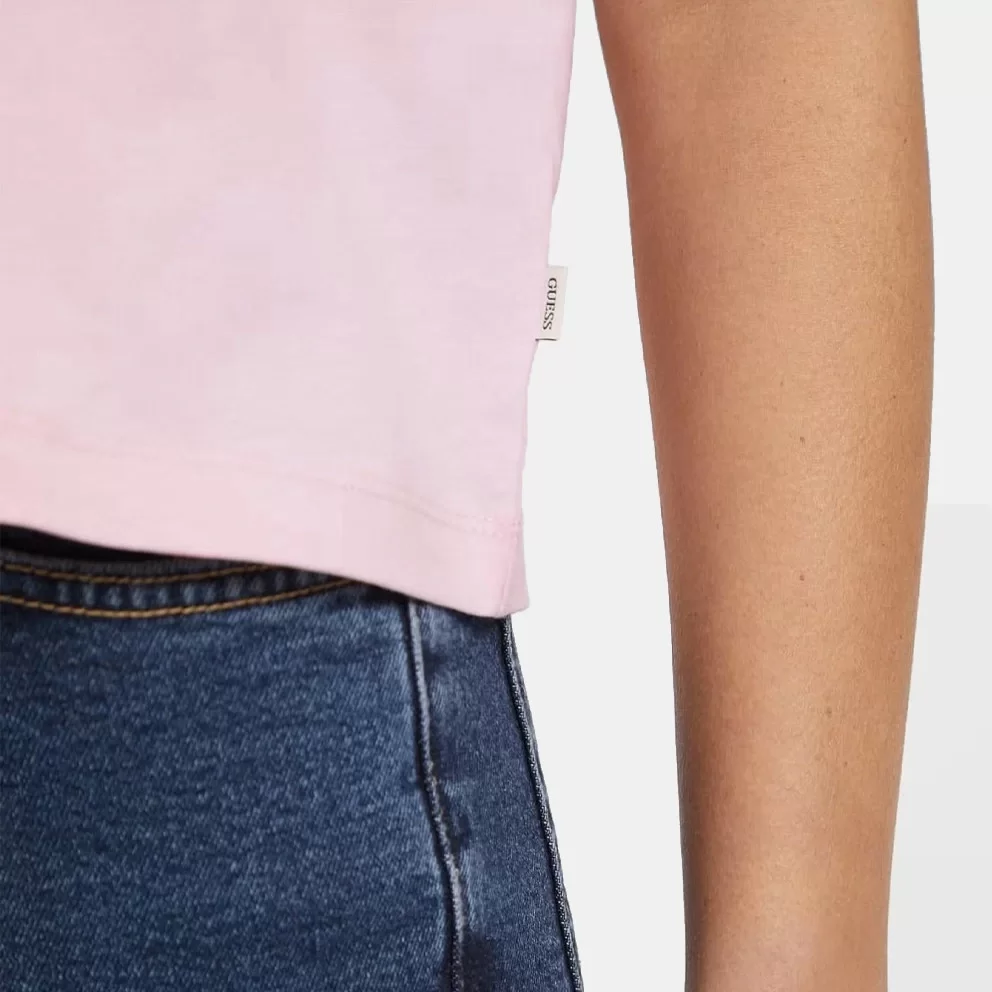 Guess Jeans GJ SS CN BOXY ICONIC TEE Kadın Lila T-shirt W4YI73K8HM0-G487